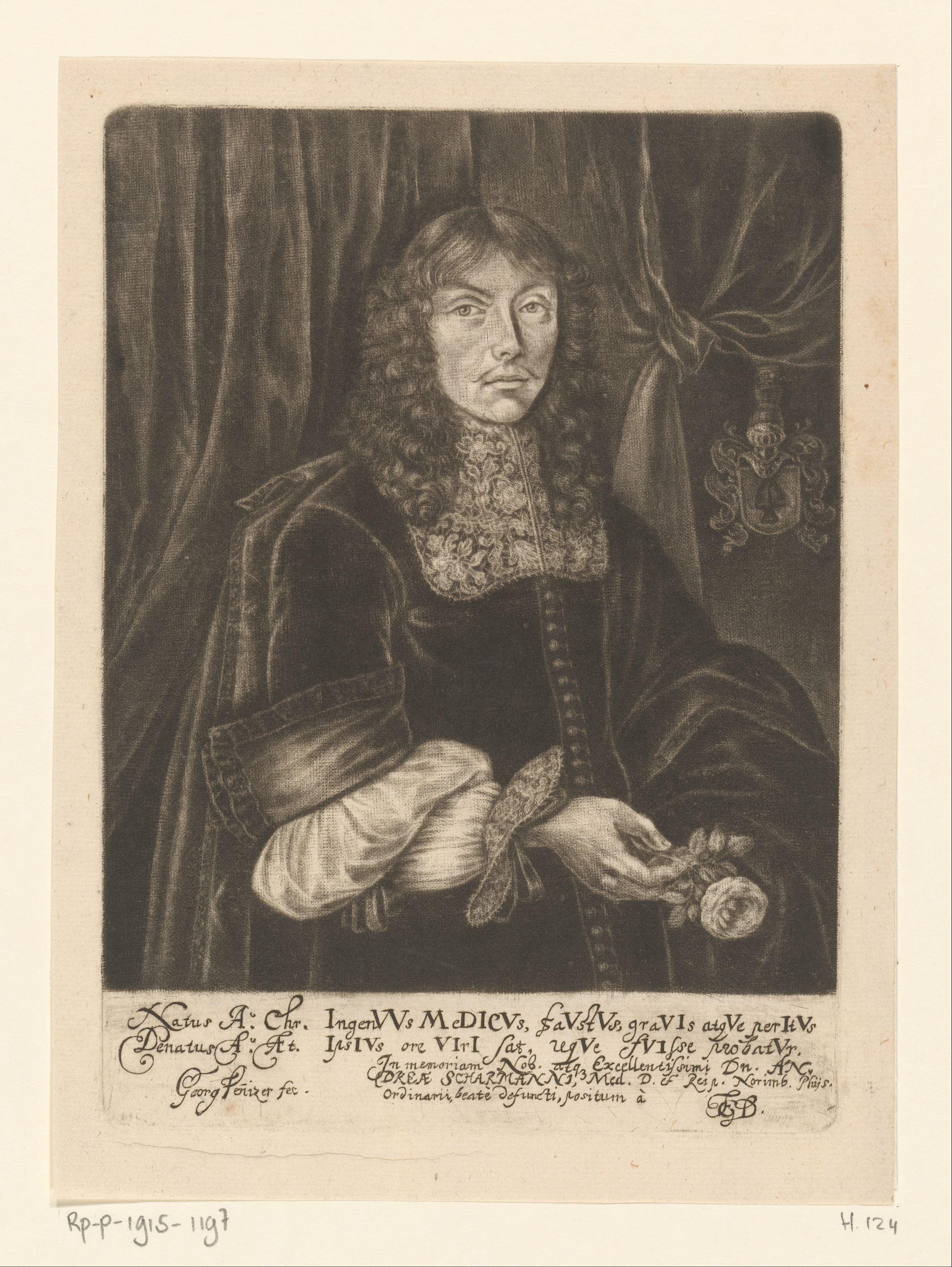 Portret van Andreas Scharmann
