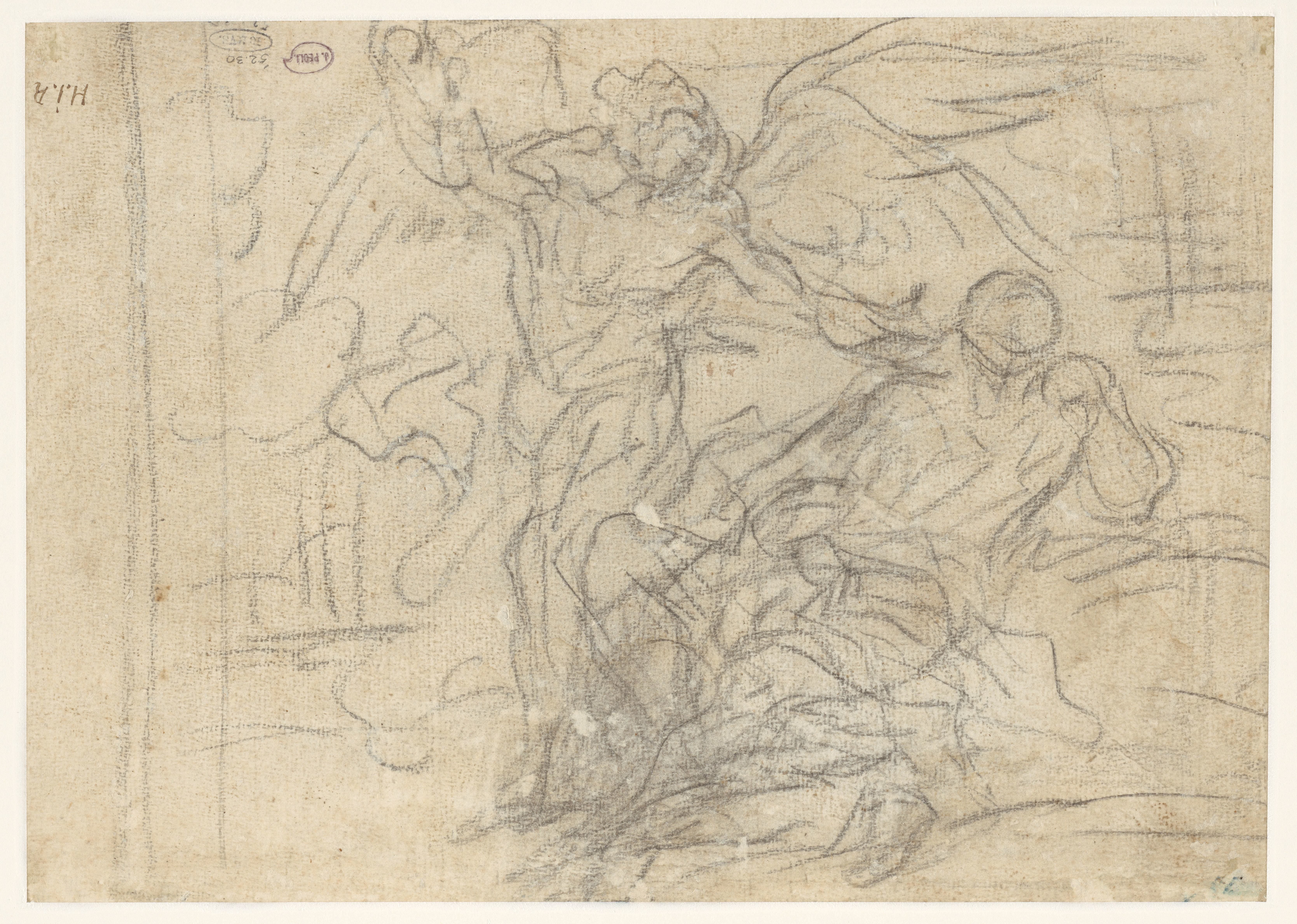 Petrus in de gevangenis door de engel bezocht (?)