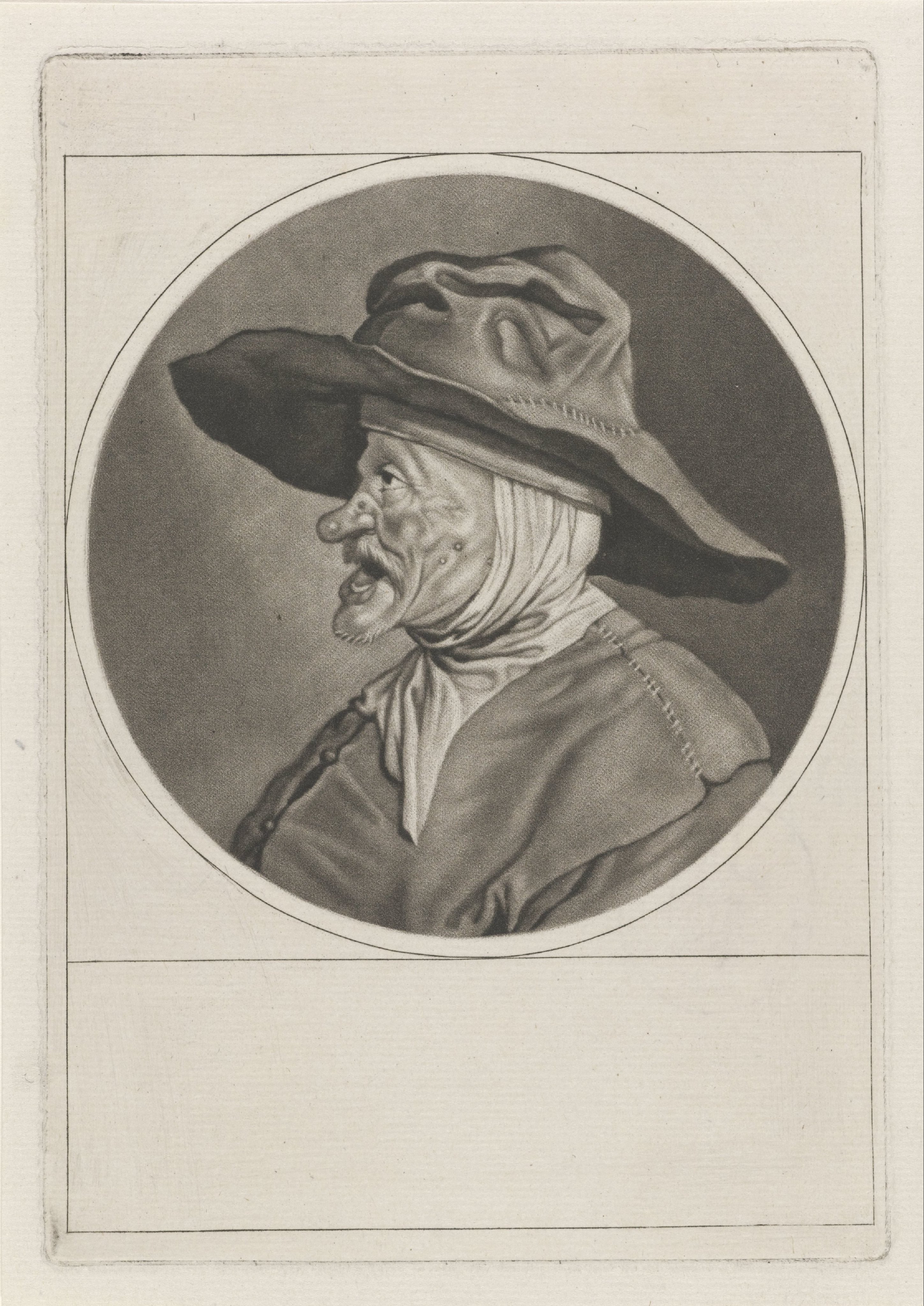 Zingende man met grote hoed (het Gehoor)