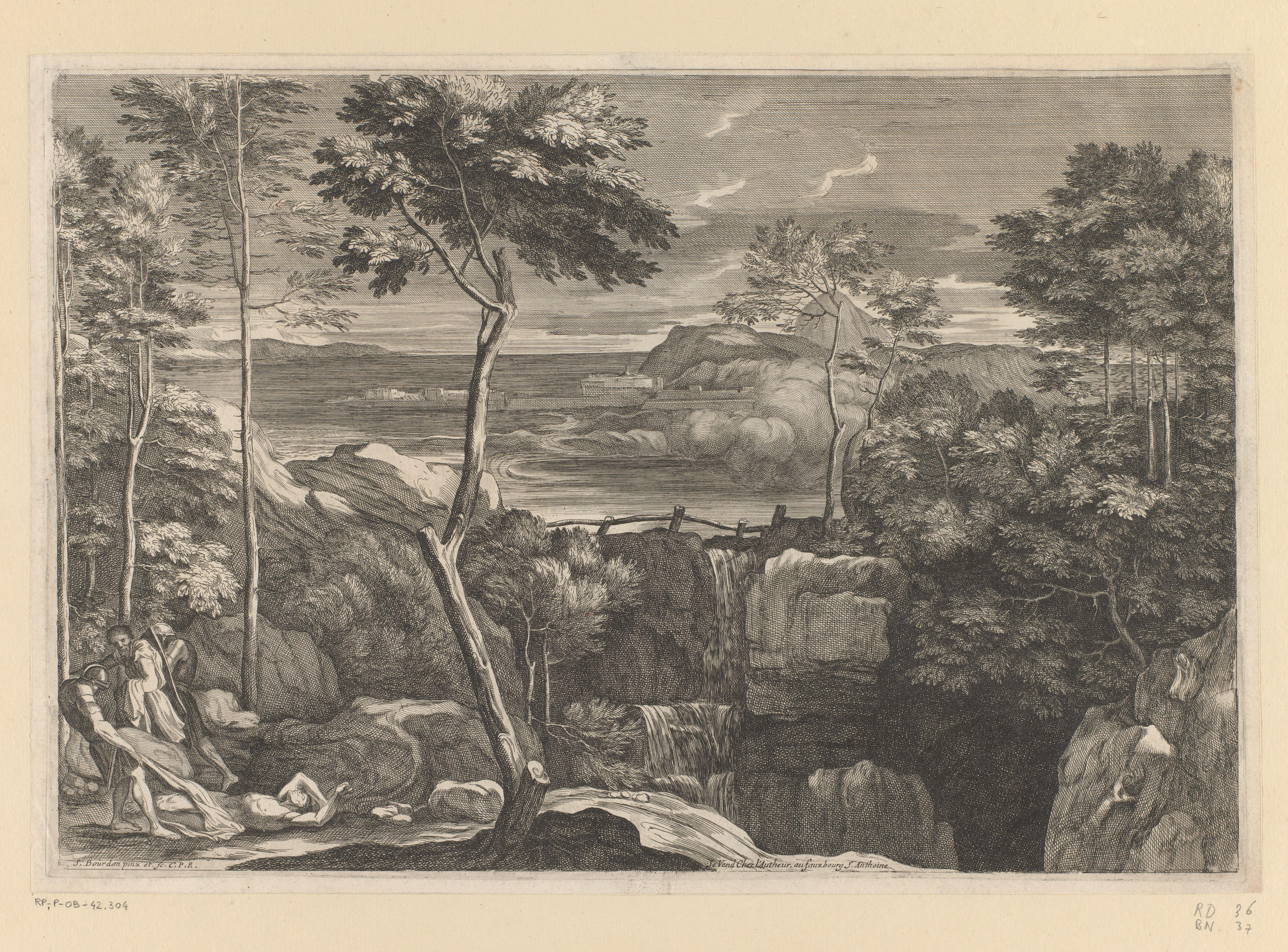 Landschap met de parabel van de Barmhartige Samaritaan