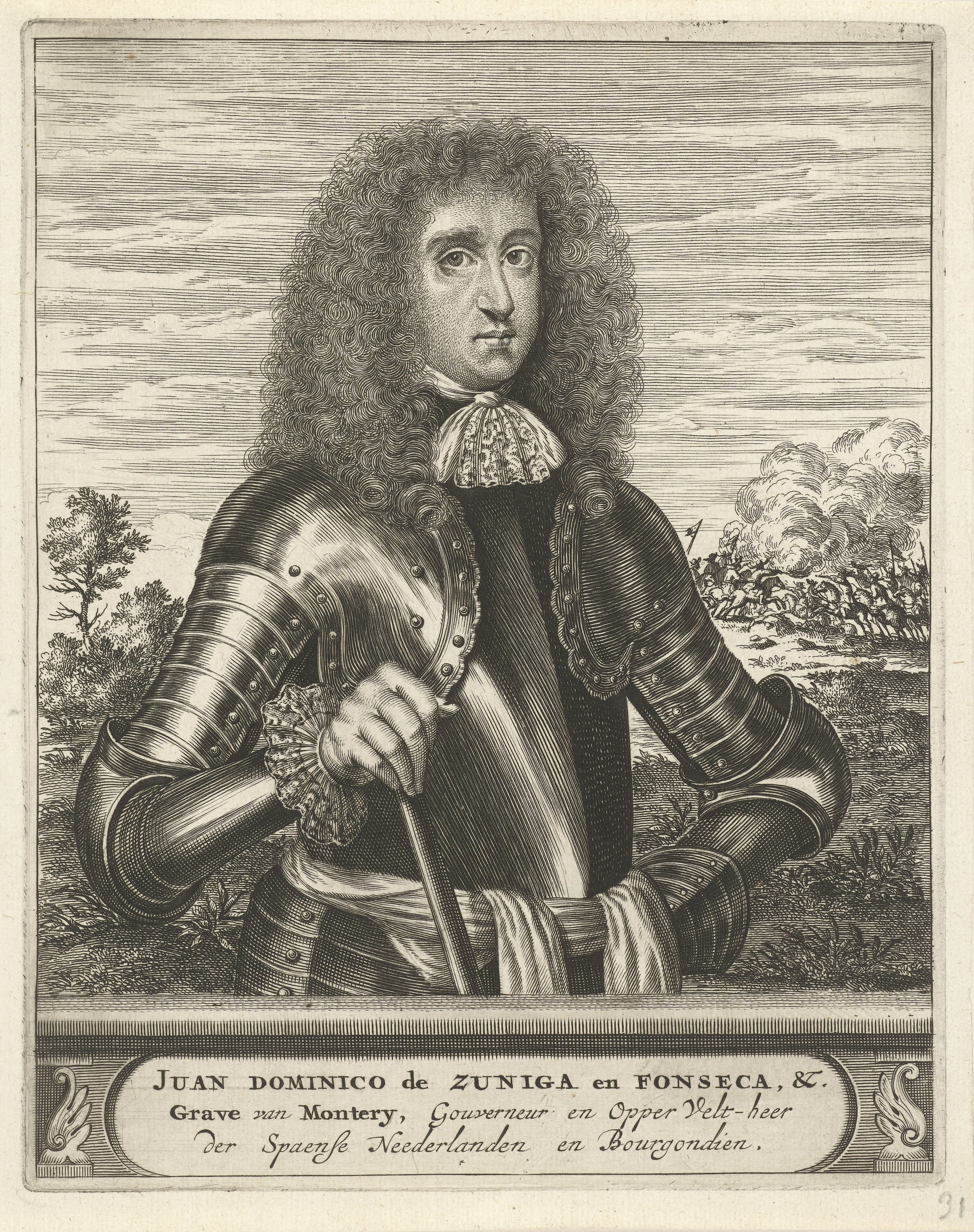 Portret van Juan Domingo de Zuñiga y Fonseca
