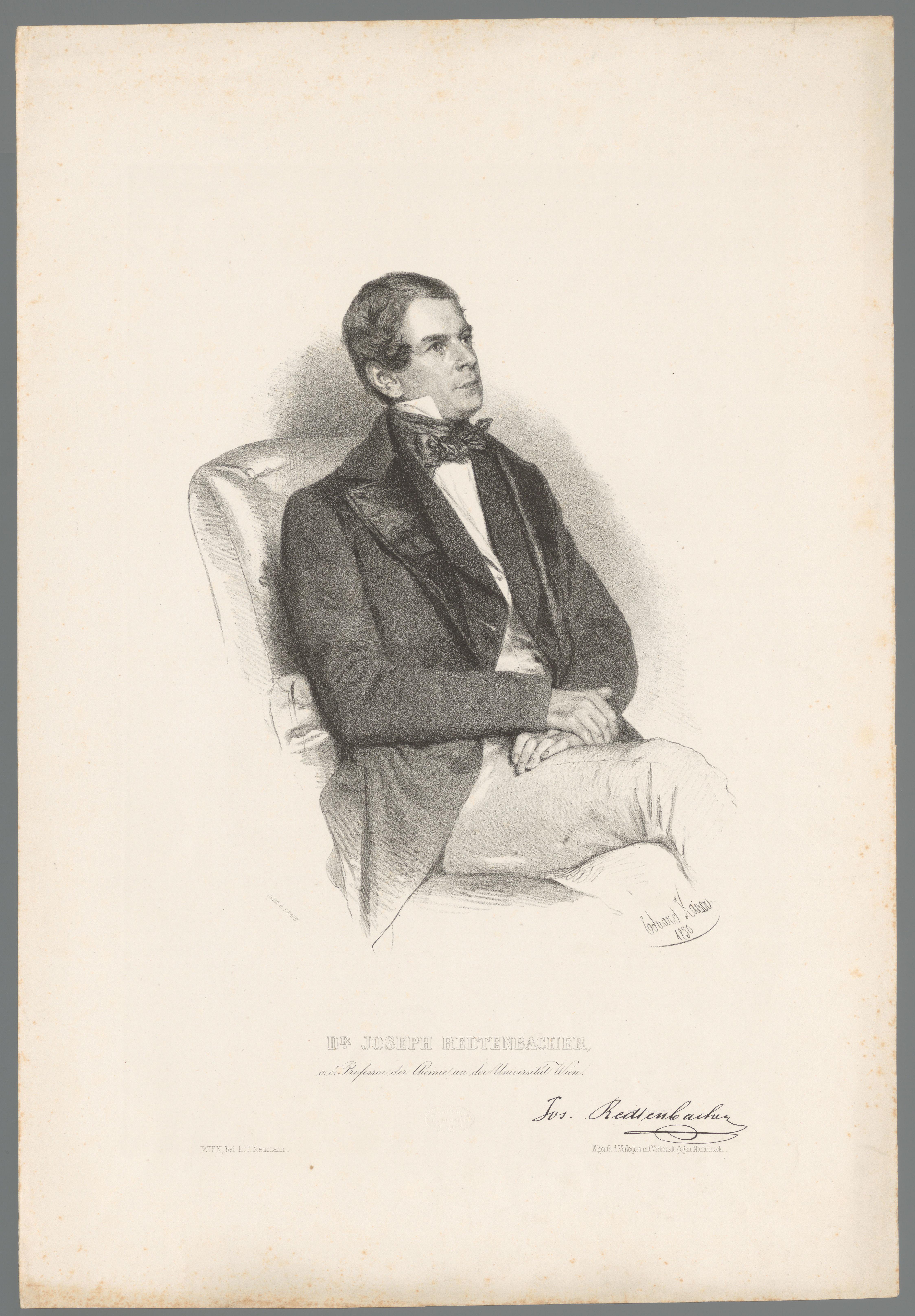Portret van Josef Redtenbacher