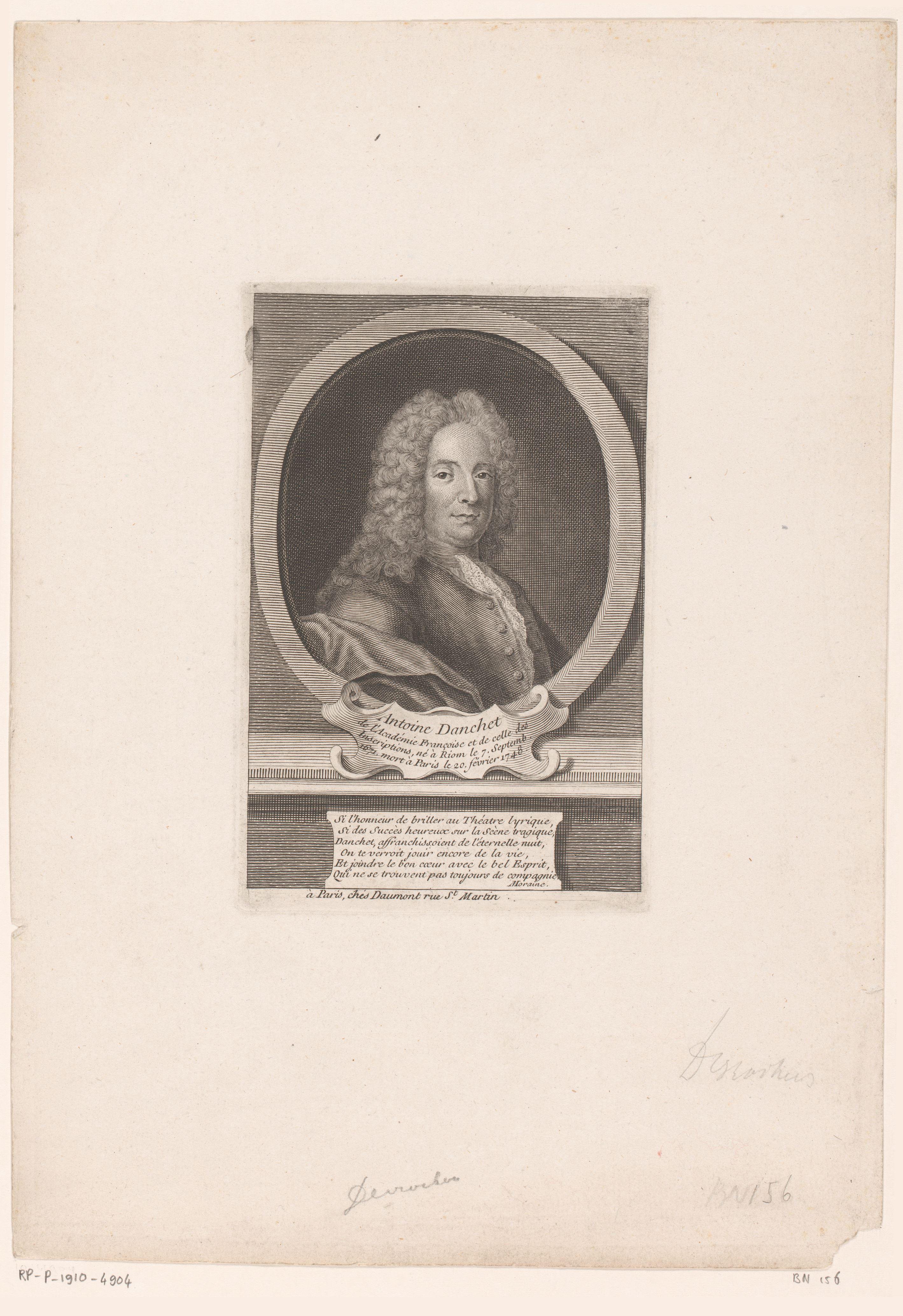 Portret van Antoine Danchet