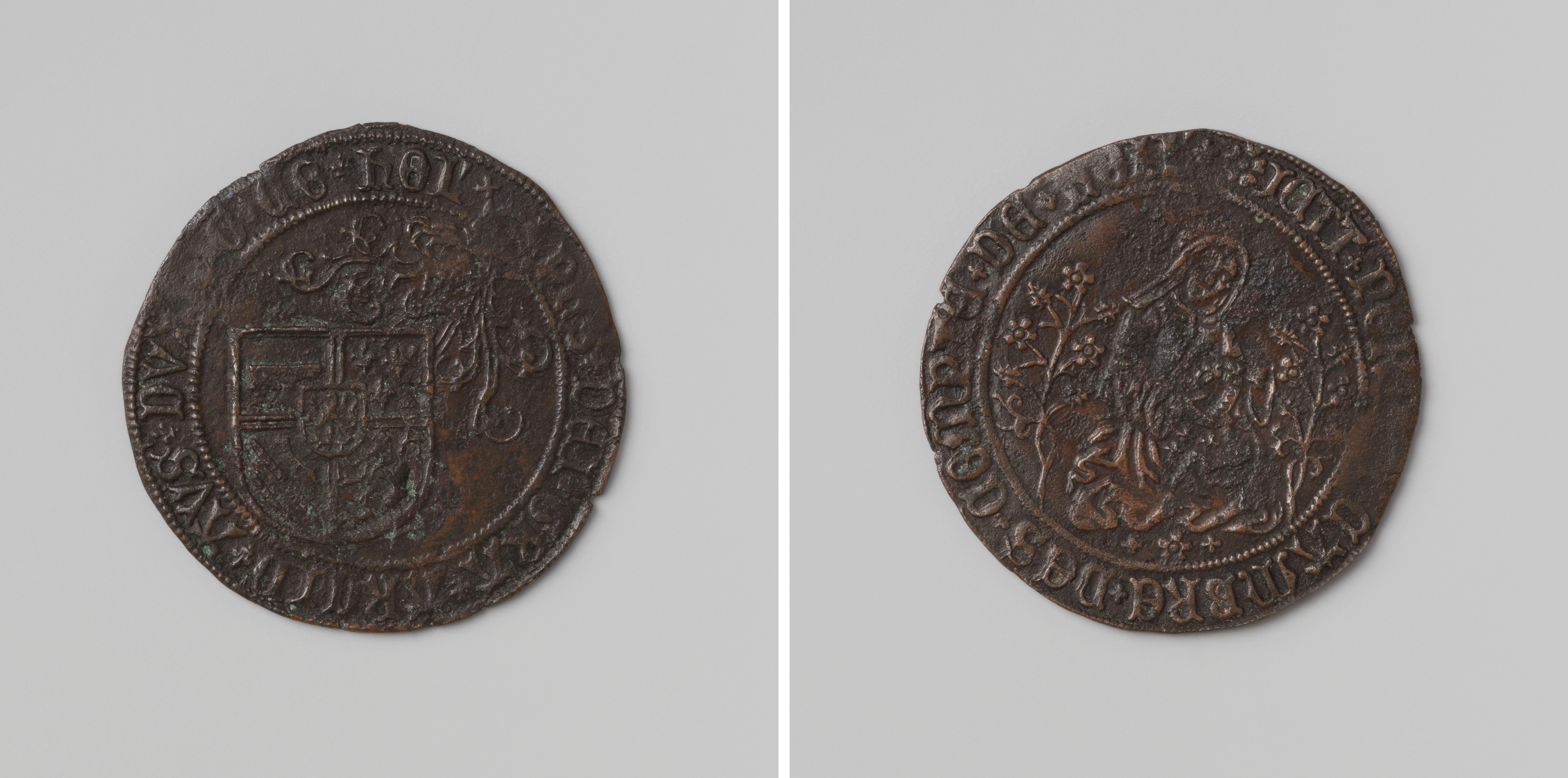 Filips de Schone, hertog van Bourgondie, ingehuldigd als graaf van Holland, rekenpenning van de rekenkamer van Holland