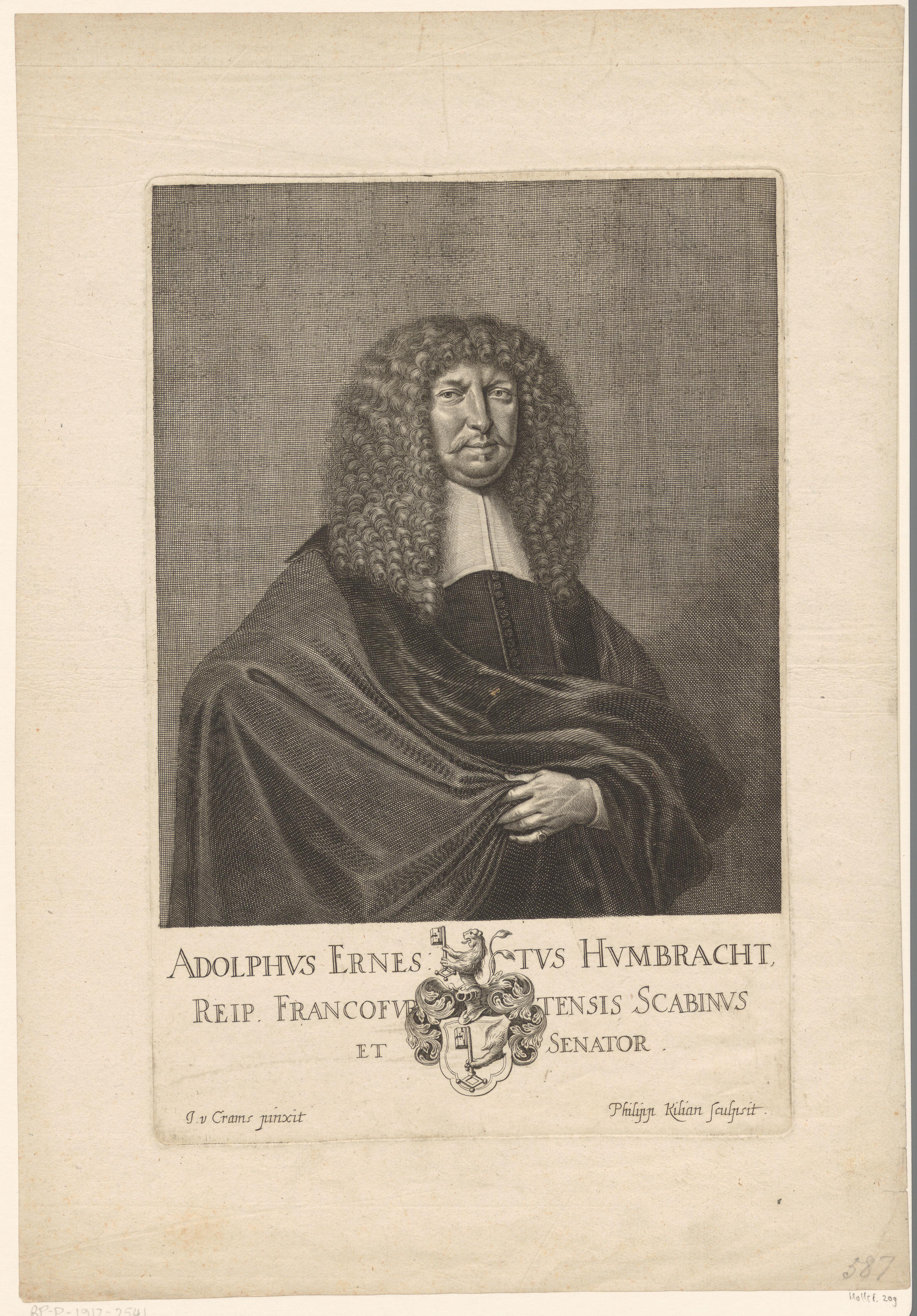 Portret van Adolph Ernst Humbracht