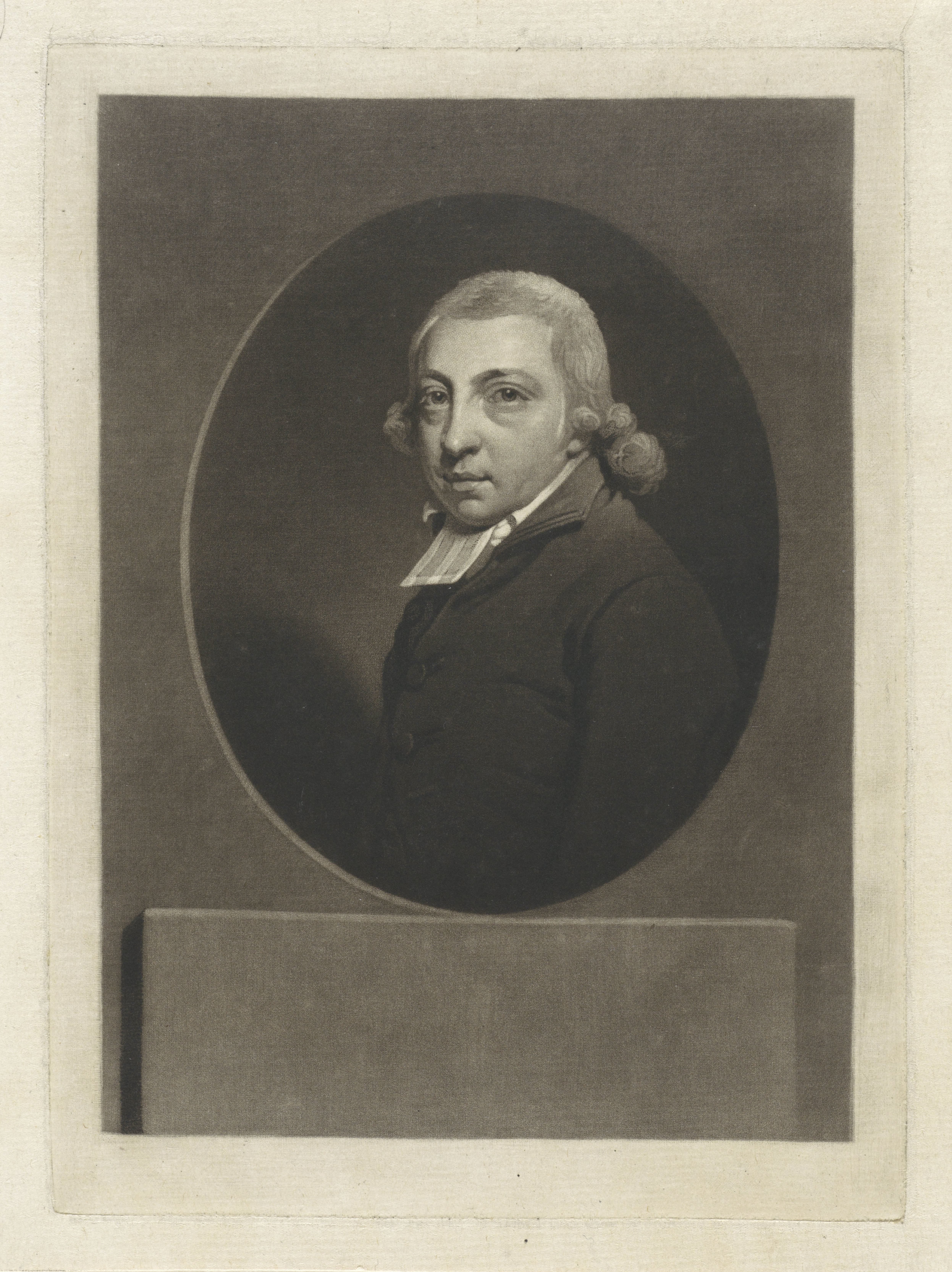 Portret van de dichter en predikant Reinier Pieter van de Kasteele