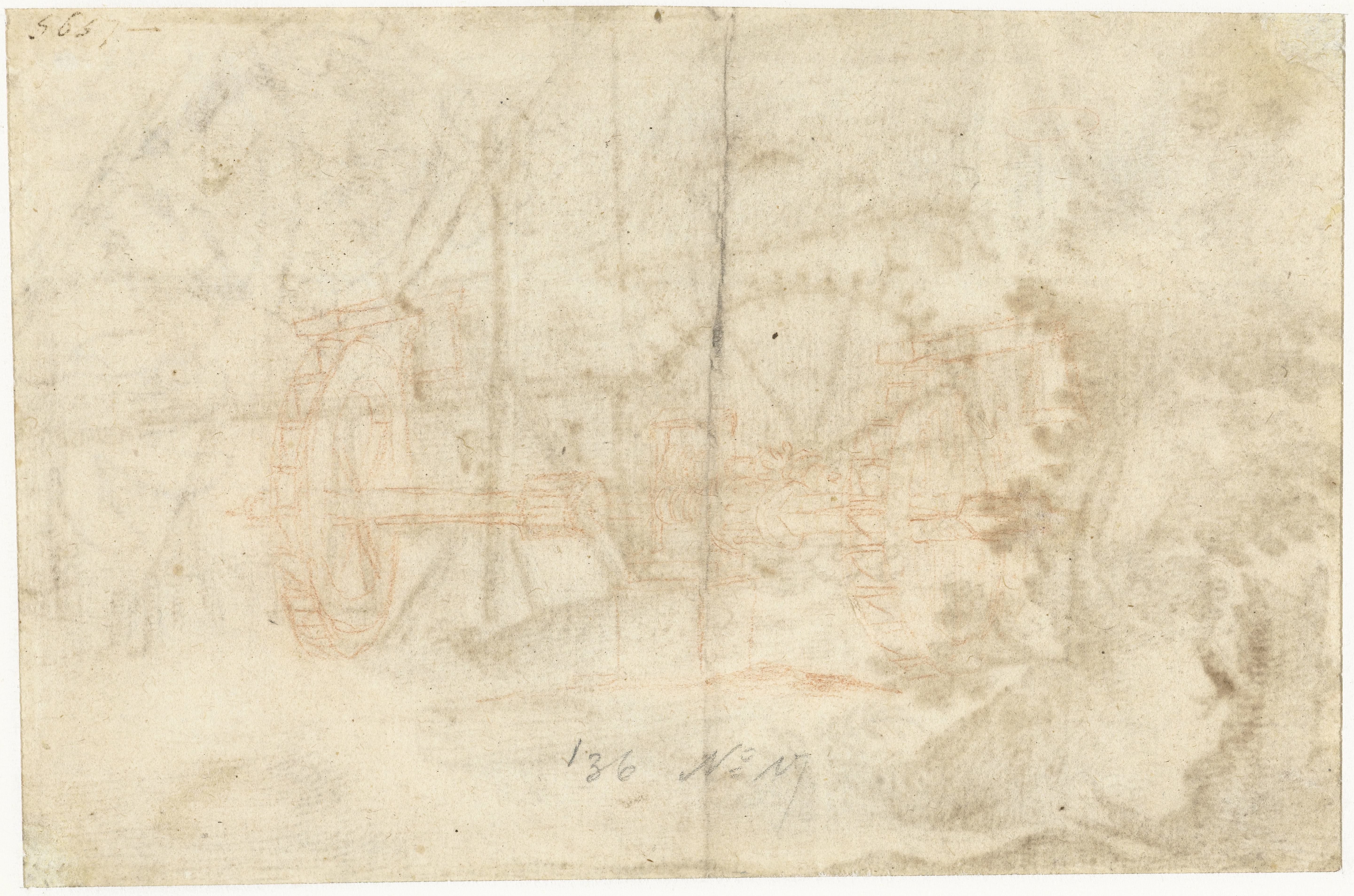 De raderen van een watermolen