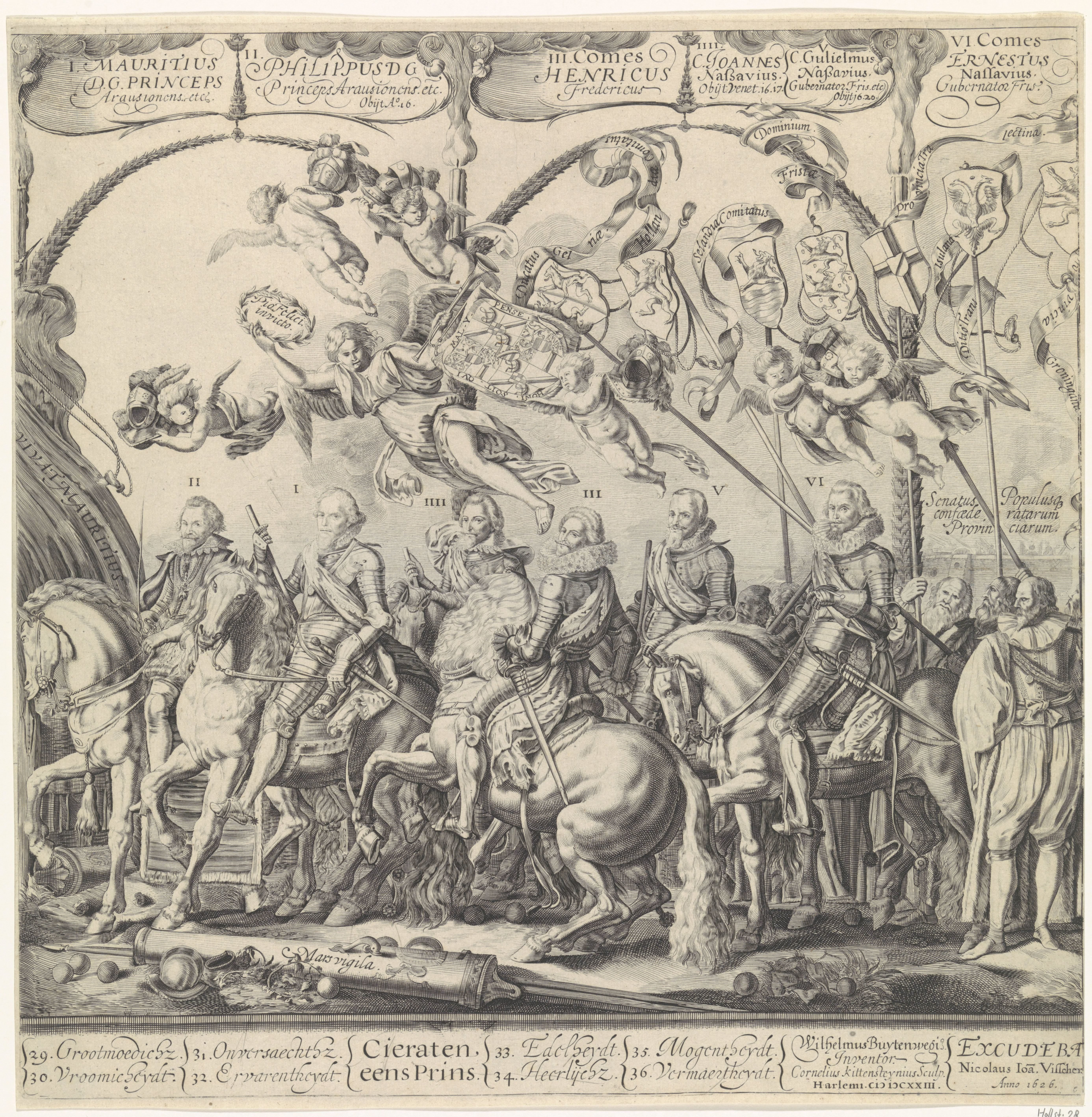 Triomftocht van Willem van Oranje, rechterplaat