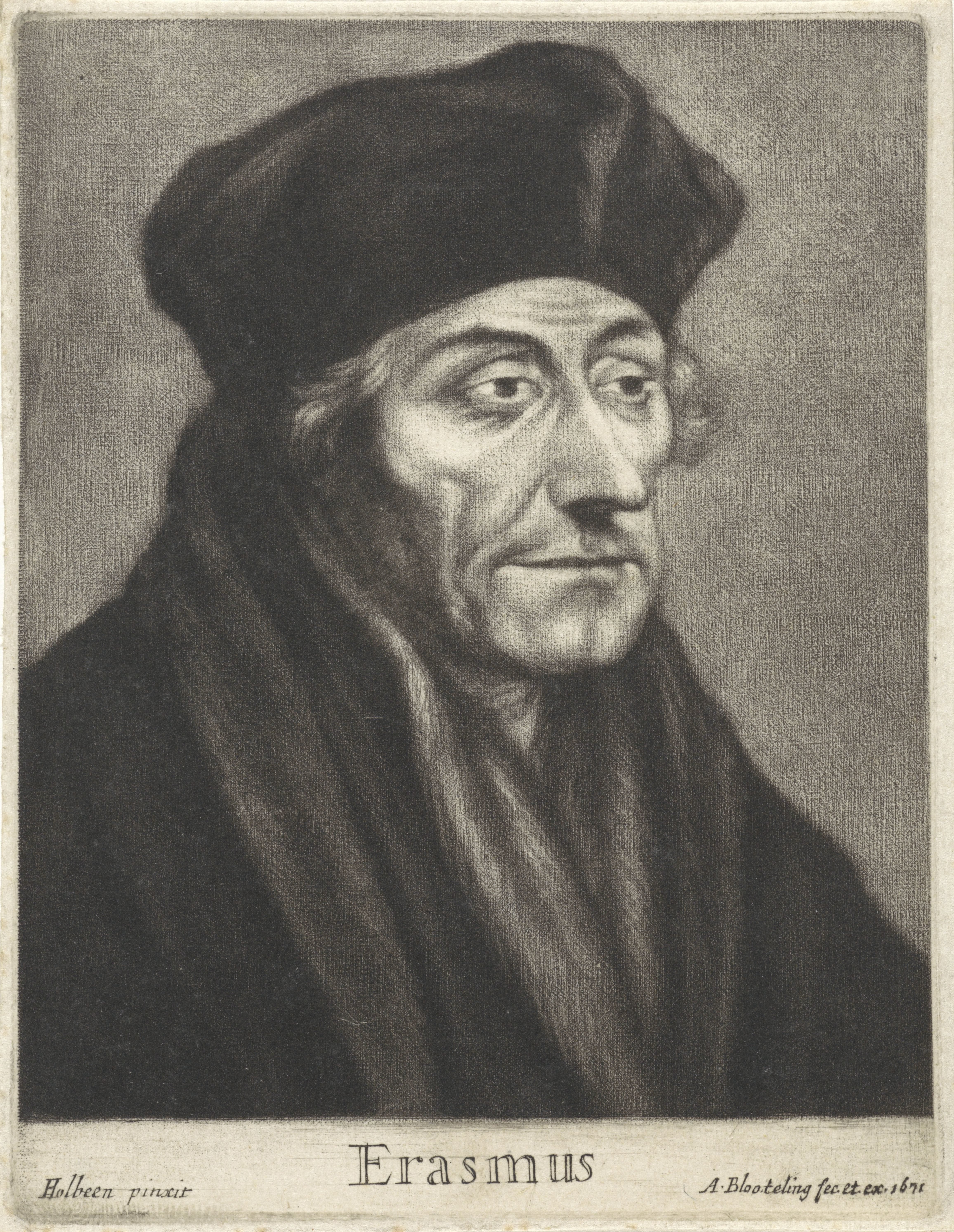 Portret van Desiderius Erasmus