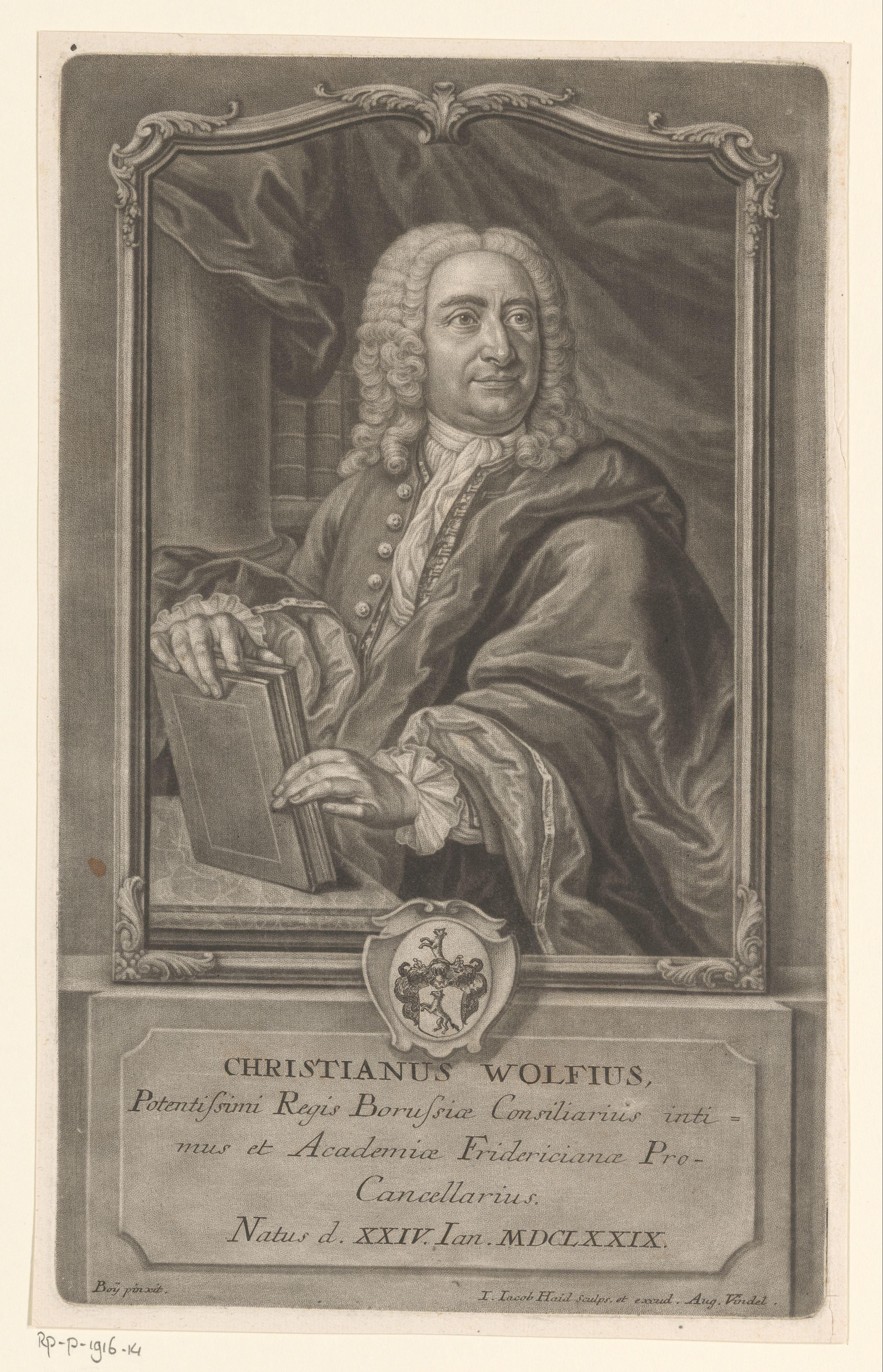 Portret van Christian Wolff