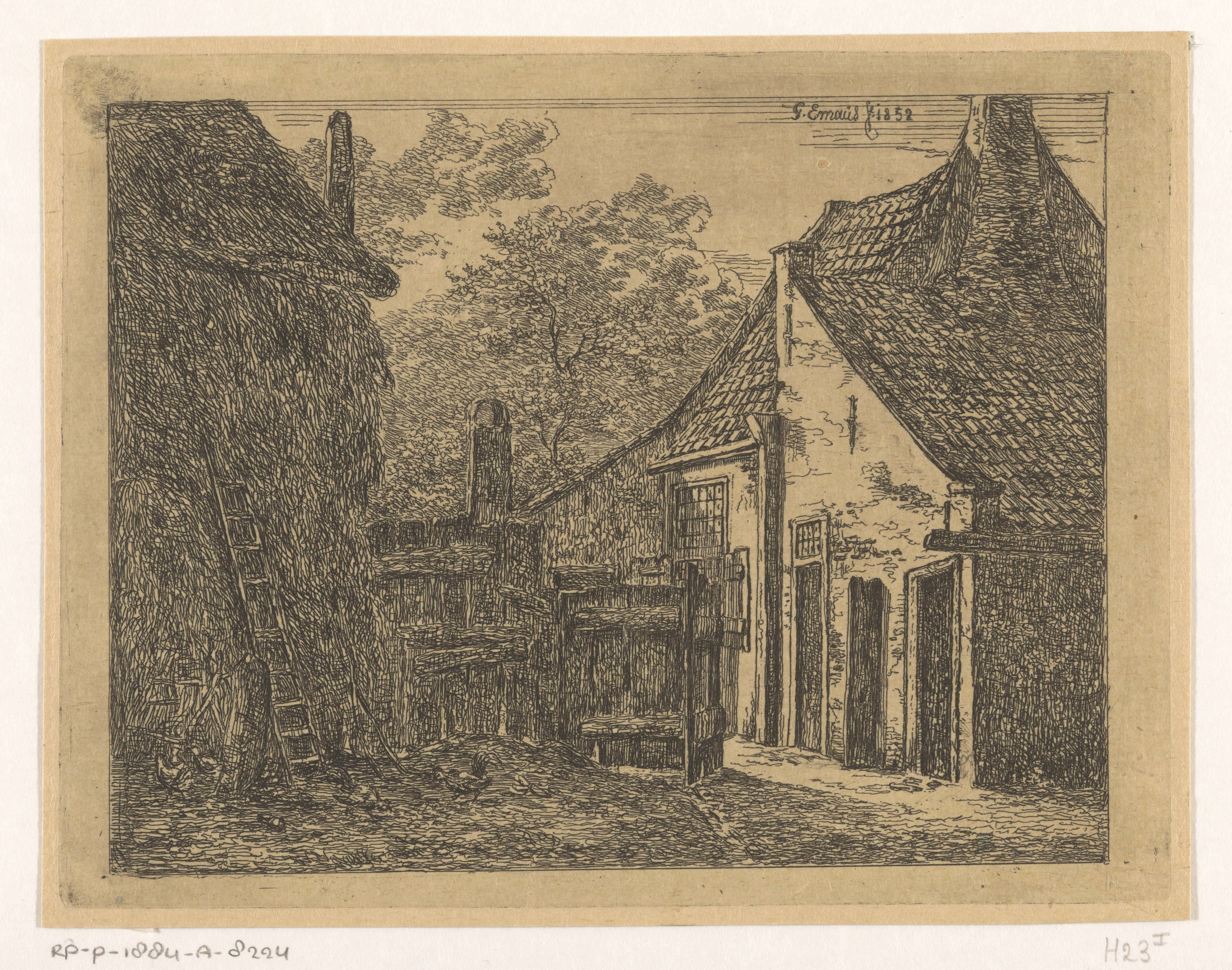 Boerderij met hooiberg