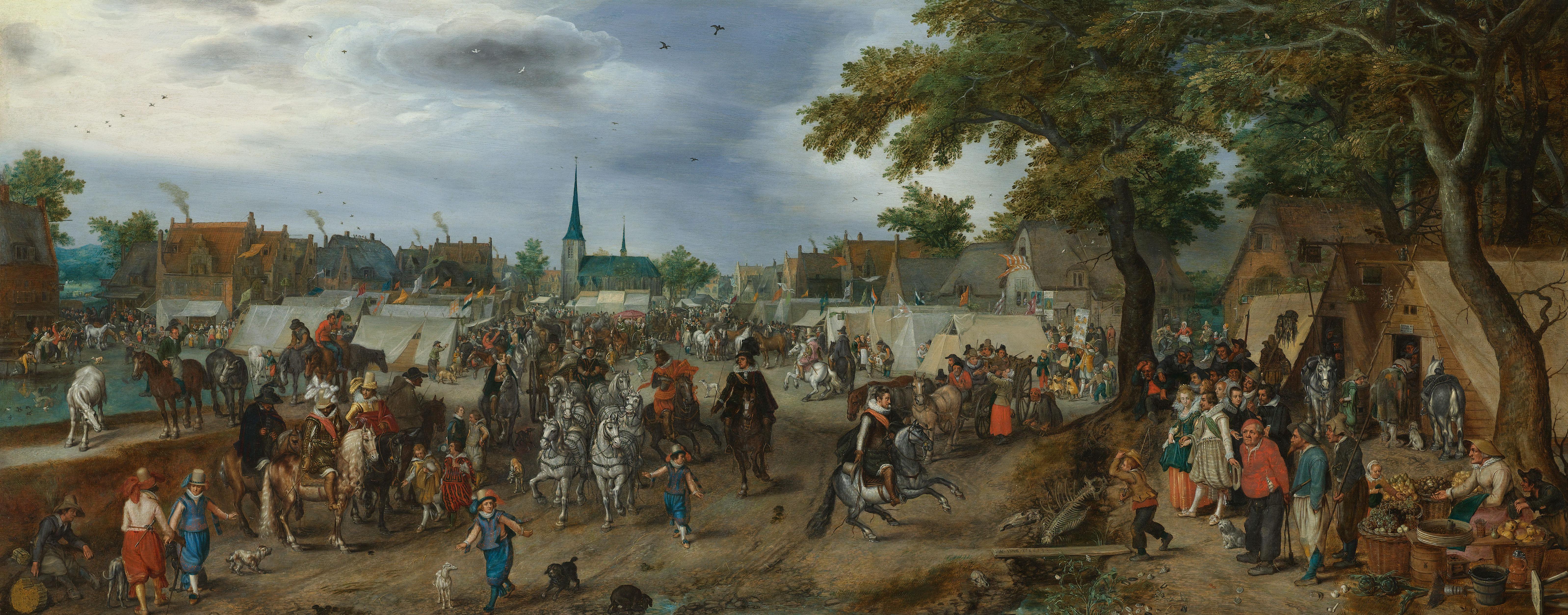 Princes Maurice and Frederick Henry at the Valkenburg Horse Fair