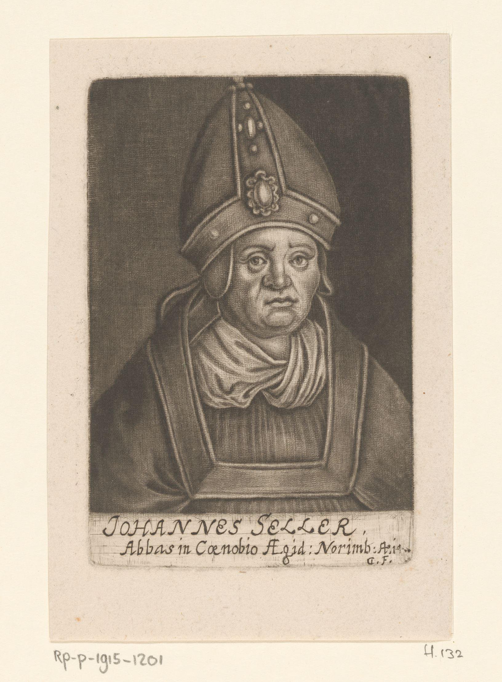 Portret van Johannes Seller