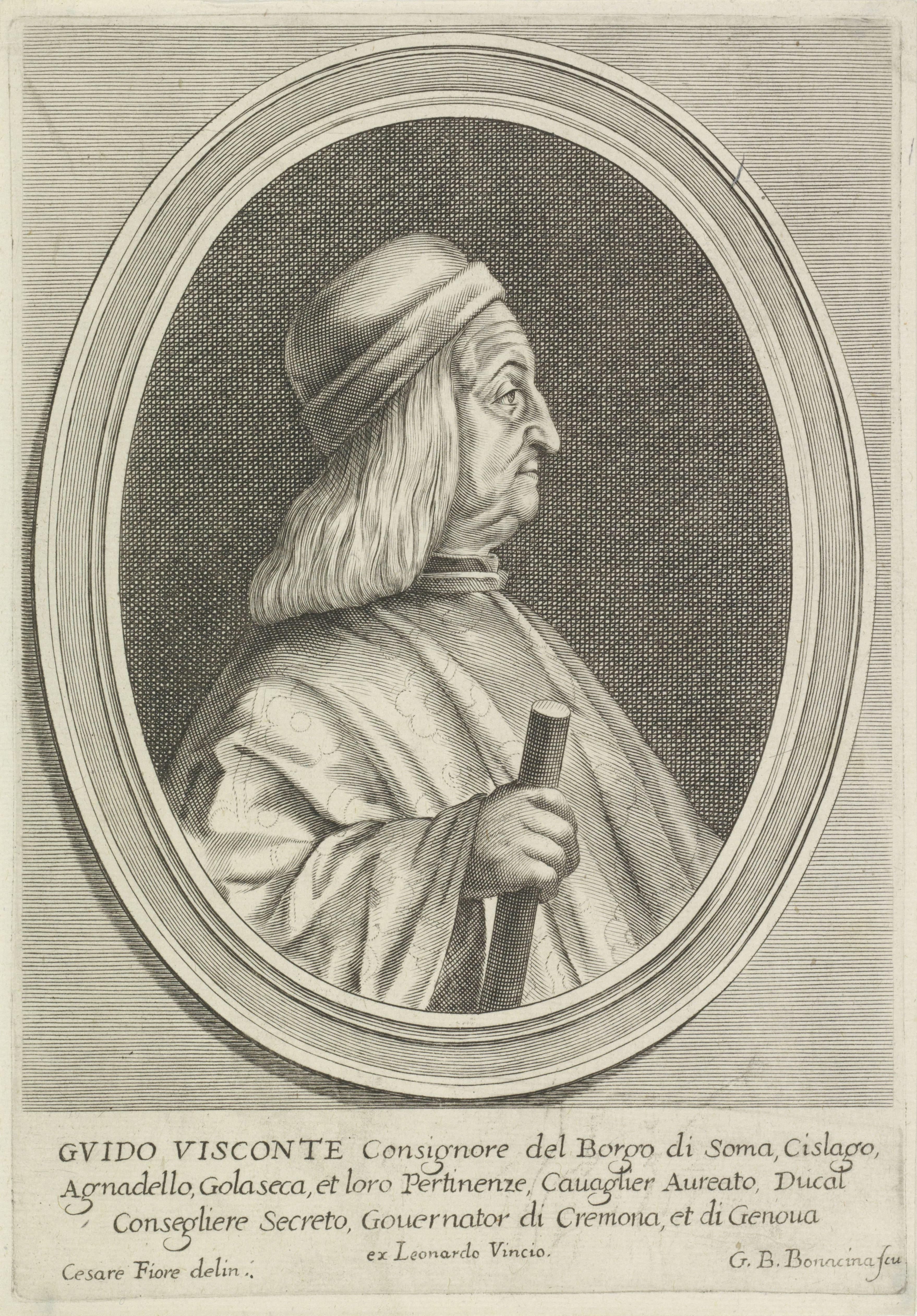 Portret van Guido Visconti