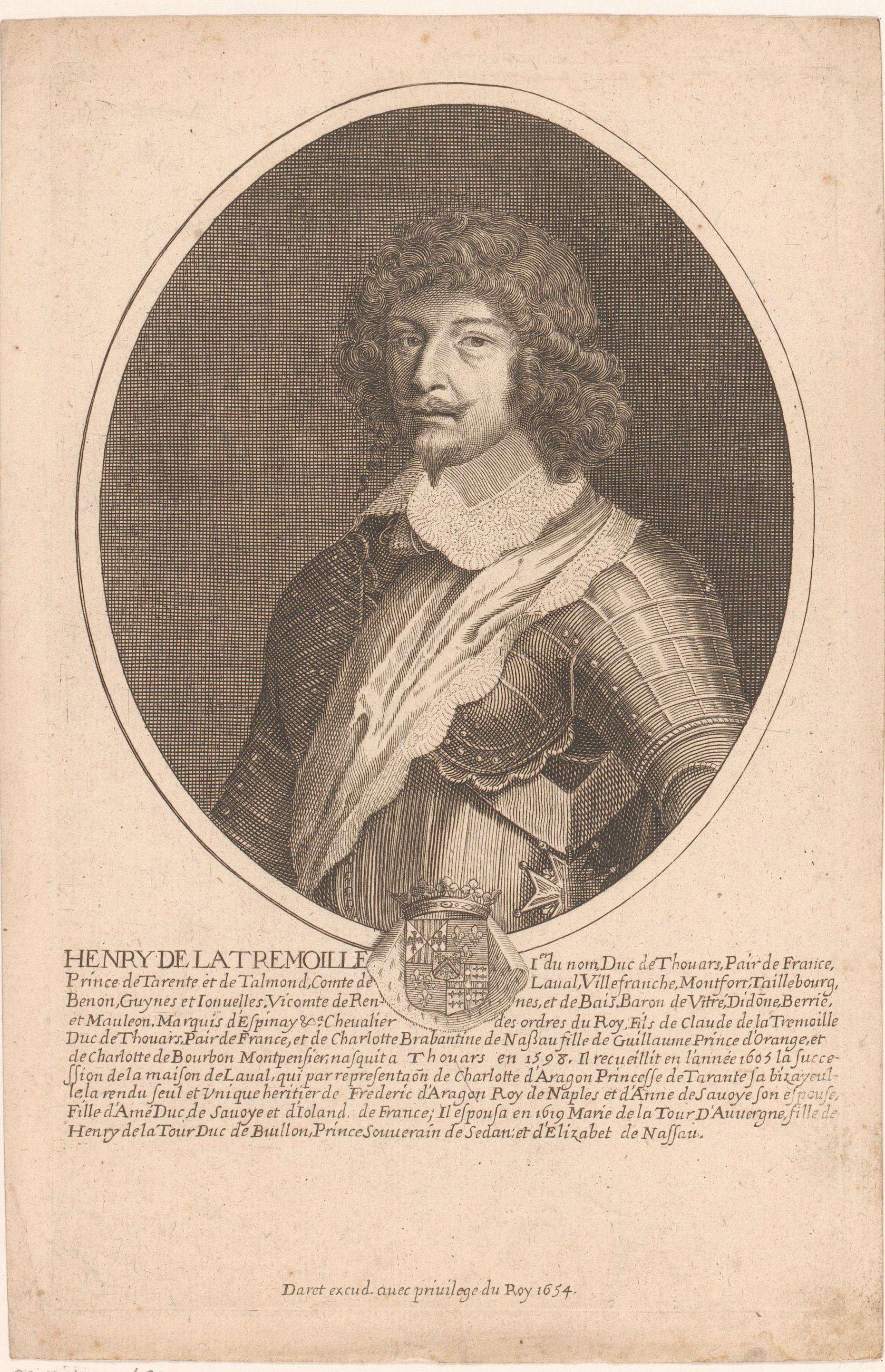 Portret van Henri de la Trémoïlle