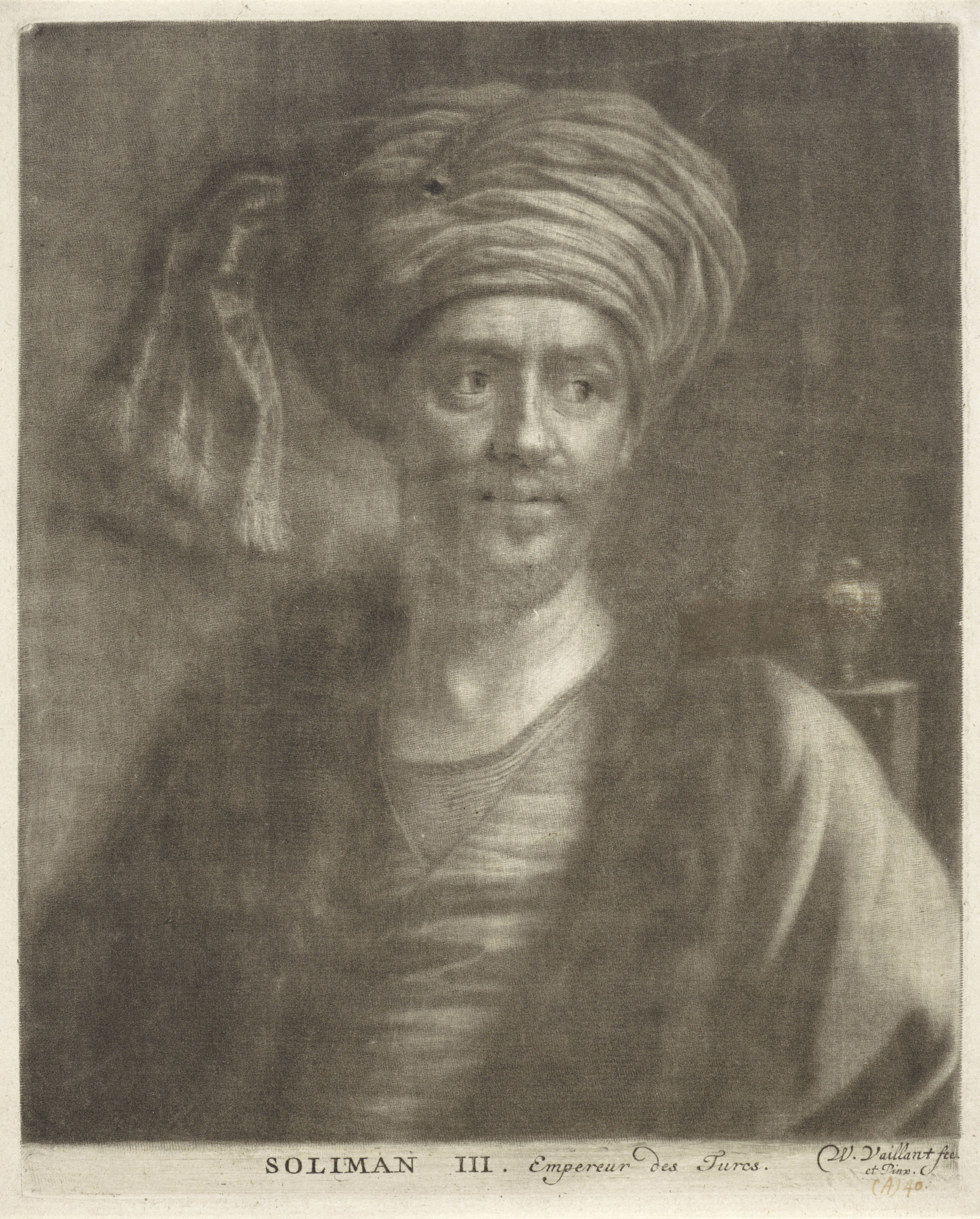 Portret van Süleyman II, sultan van het Ottomaanse Rijk