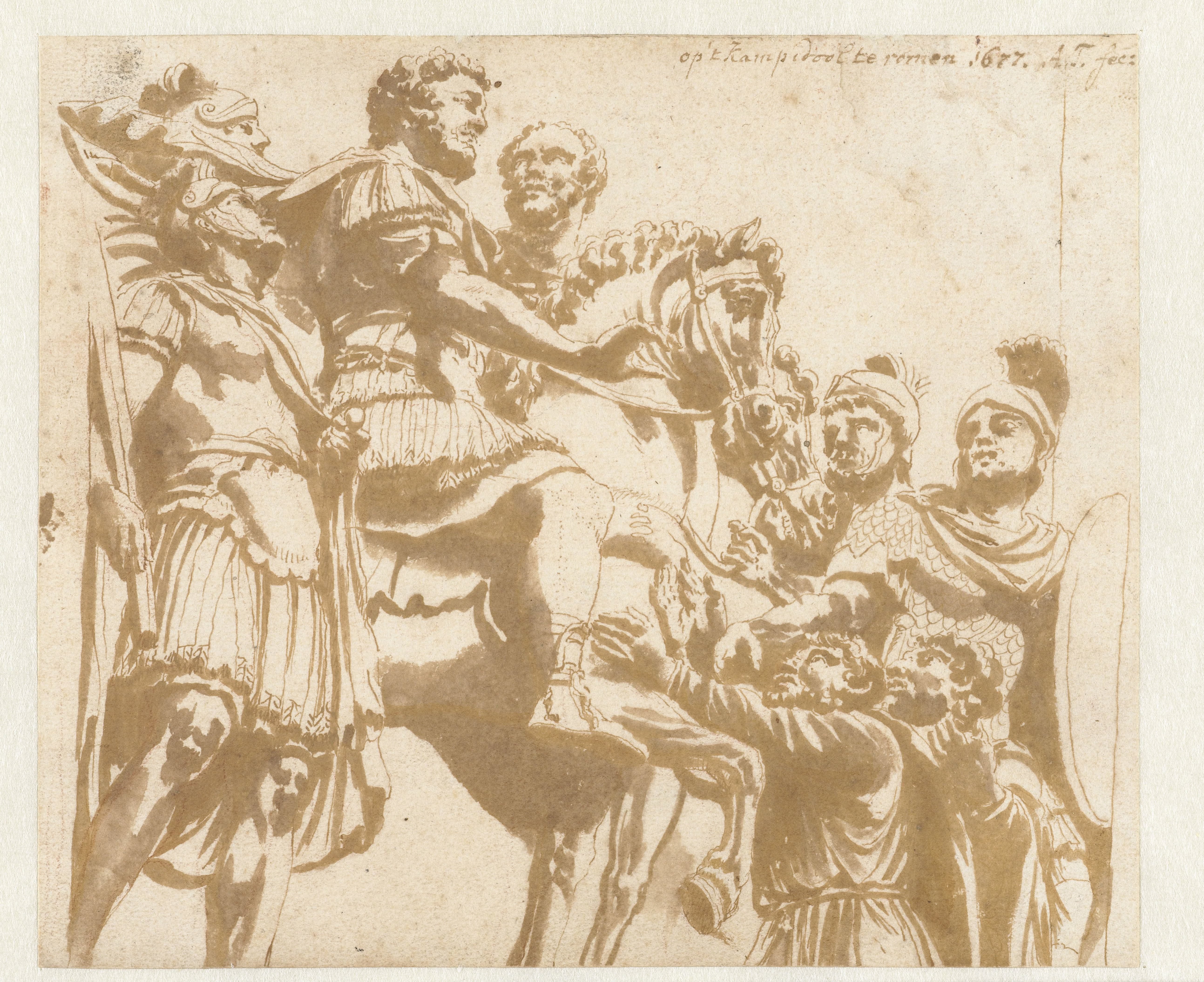 Reliëf met Marcus Aurelius en de overwonnen barbaren