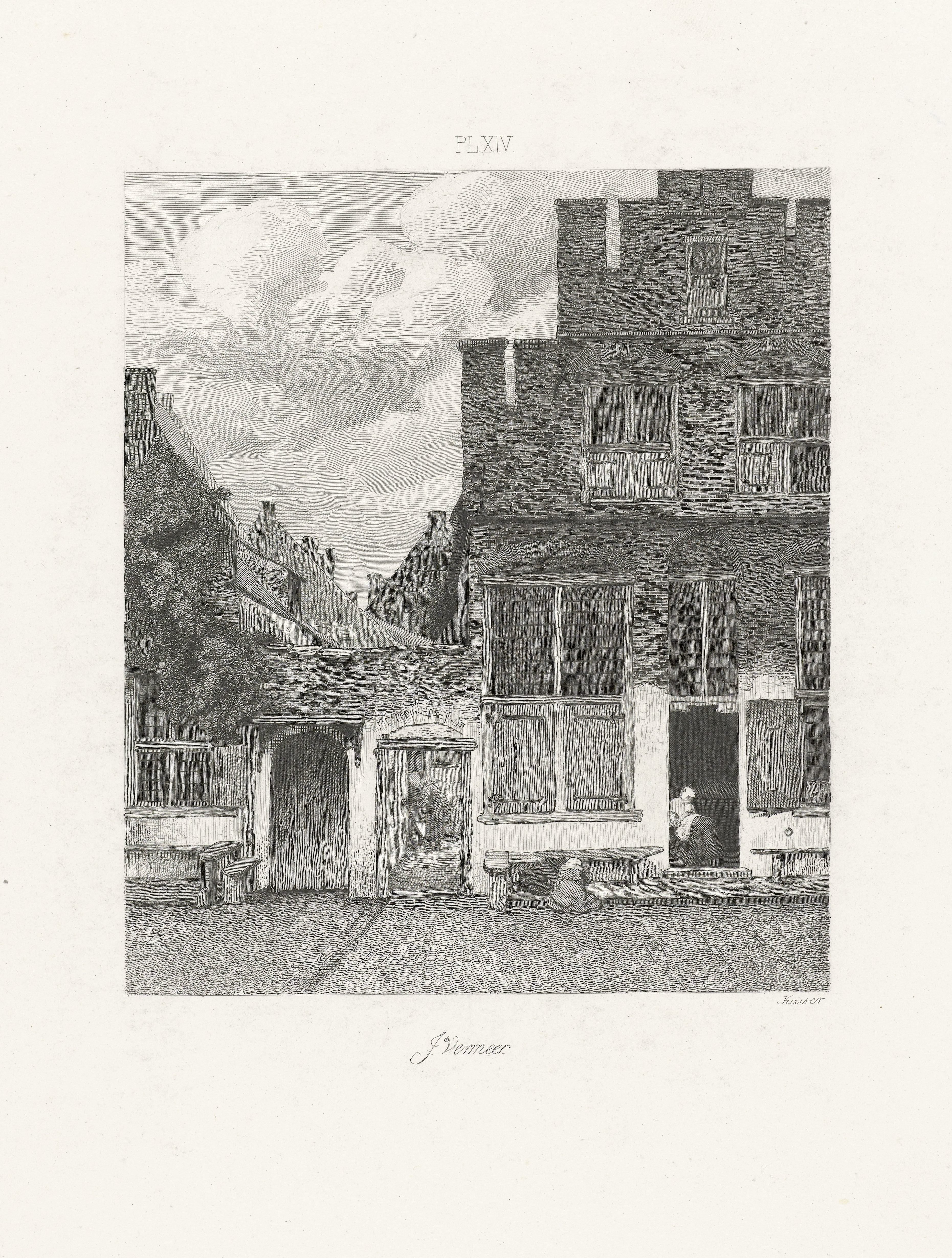 Gezicht op huizen in Delft