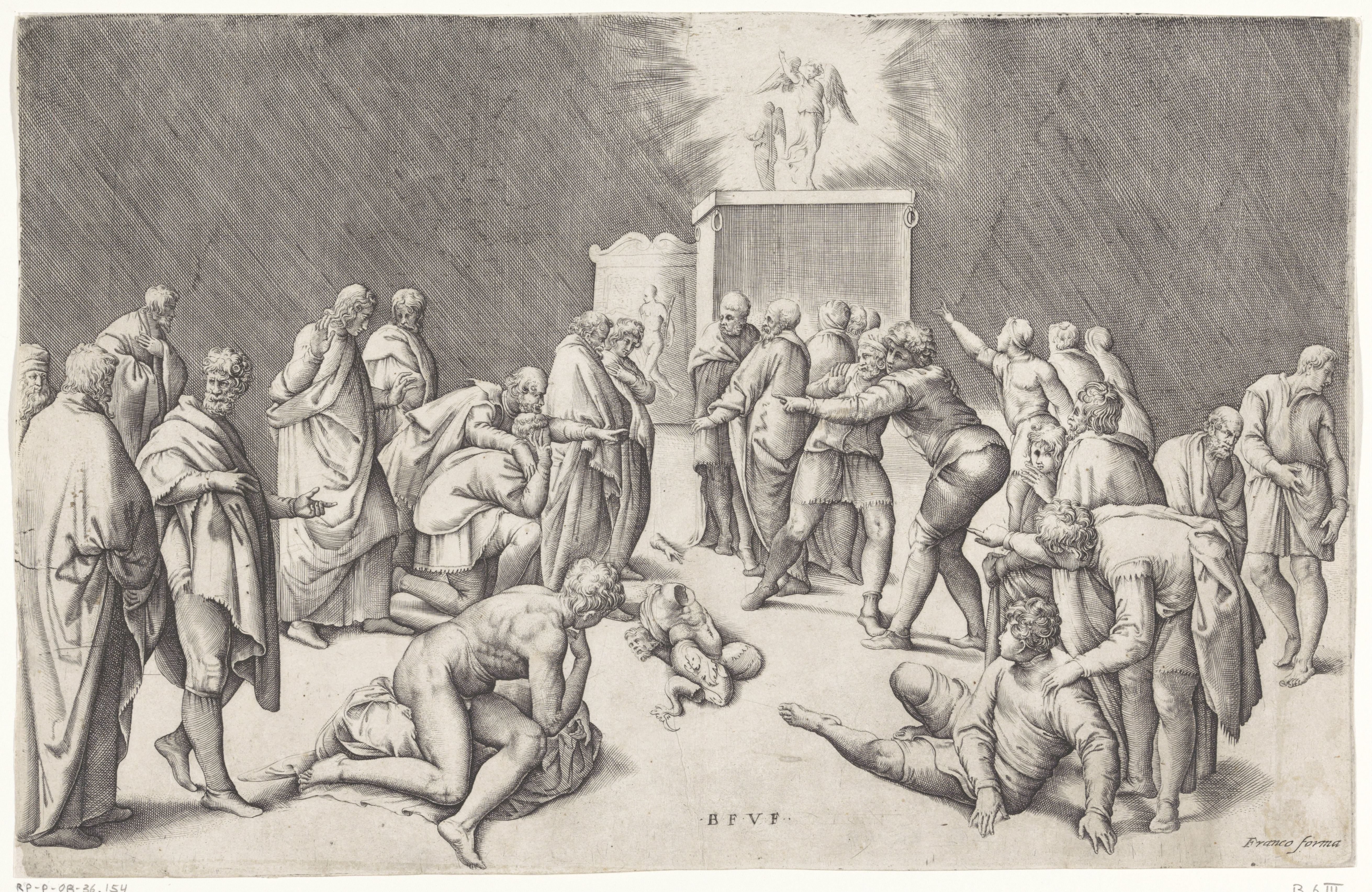 Ark des Verbonds in de tempel van Dagon