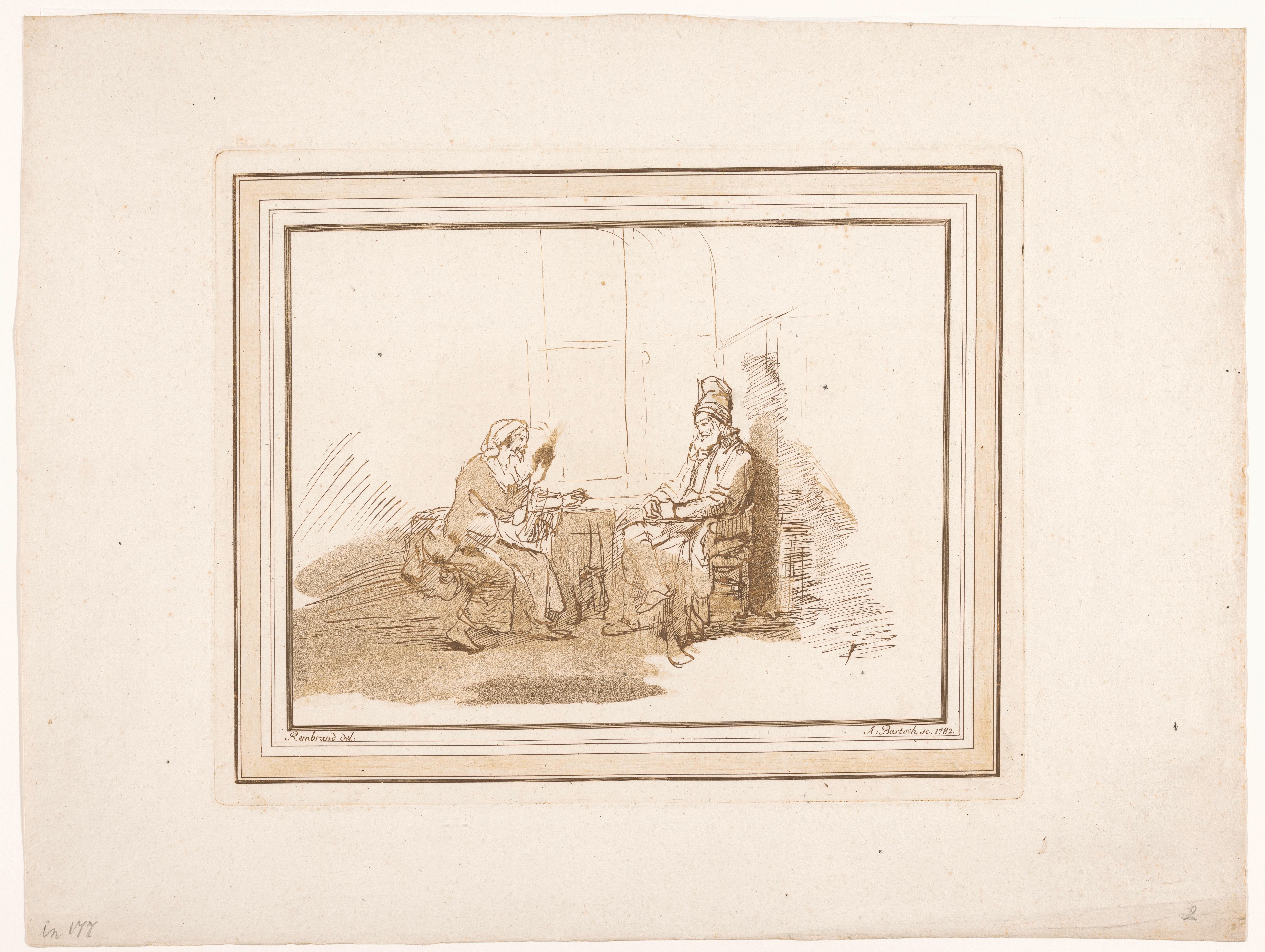 Christus in gesprek met Nikodemus