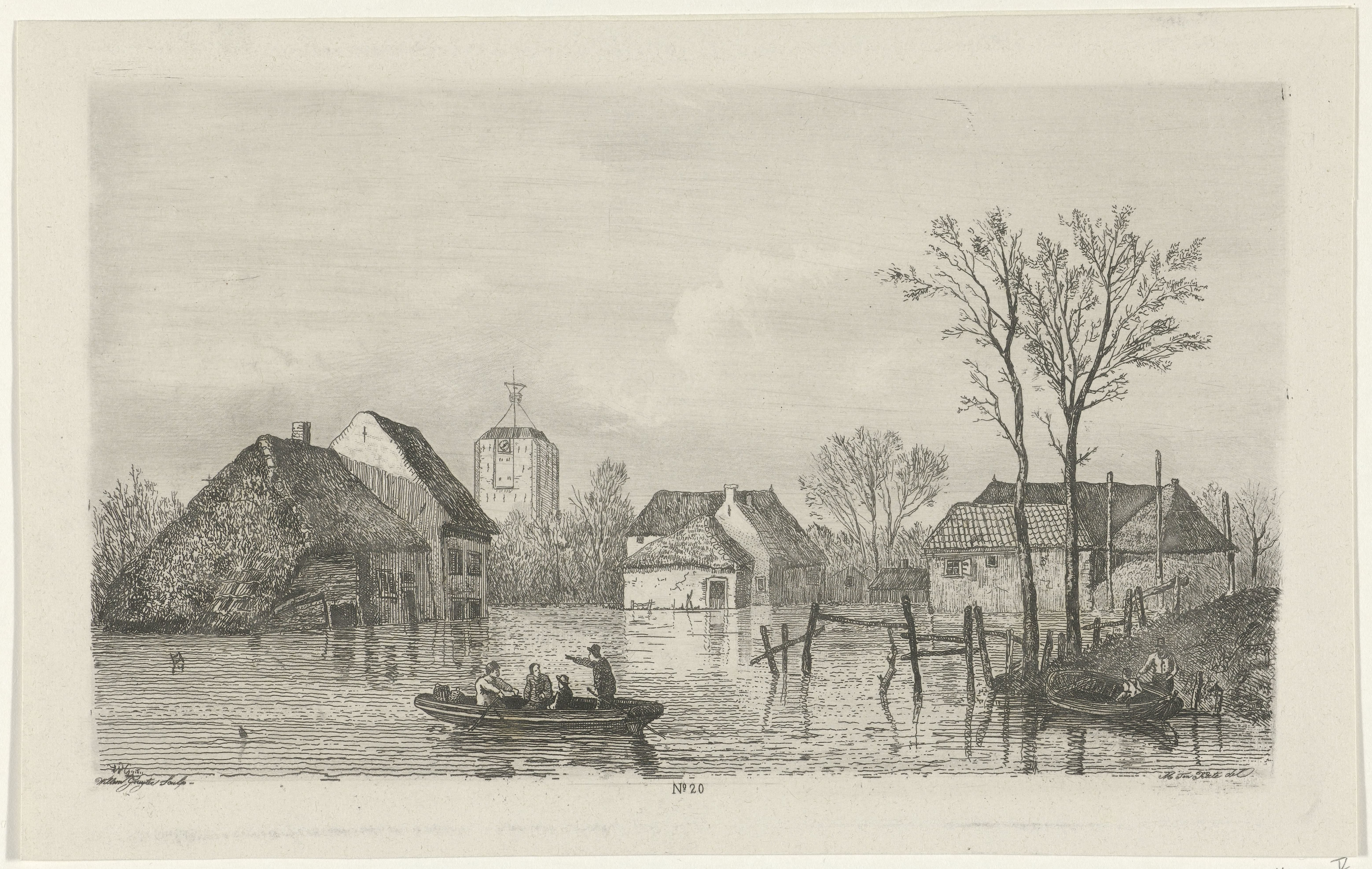 Overstroming bij Beesd, 1855