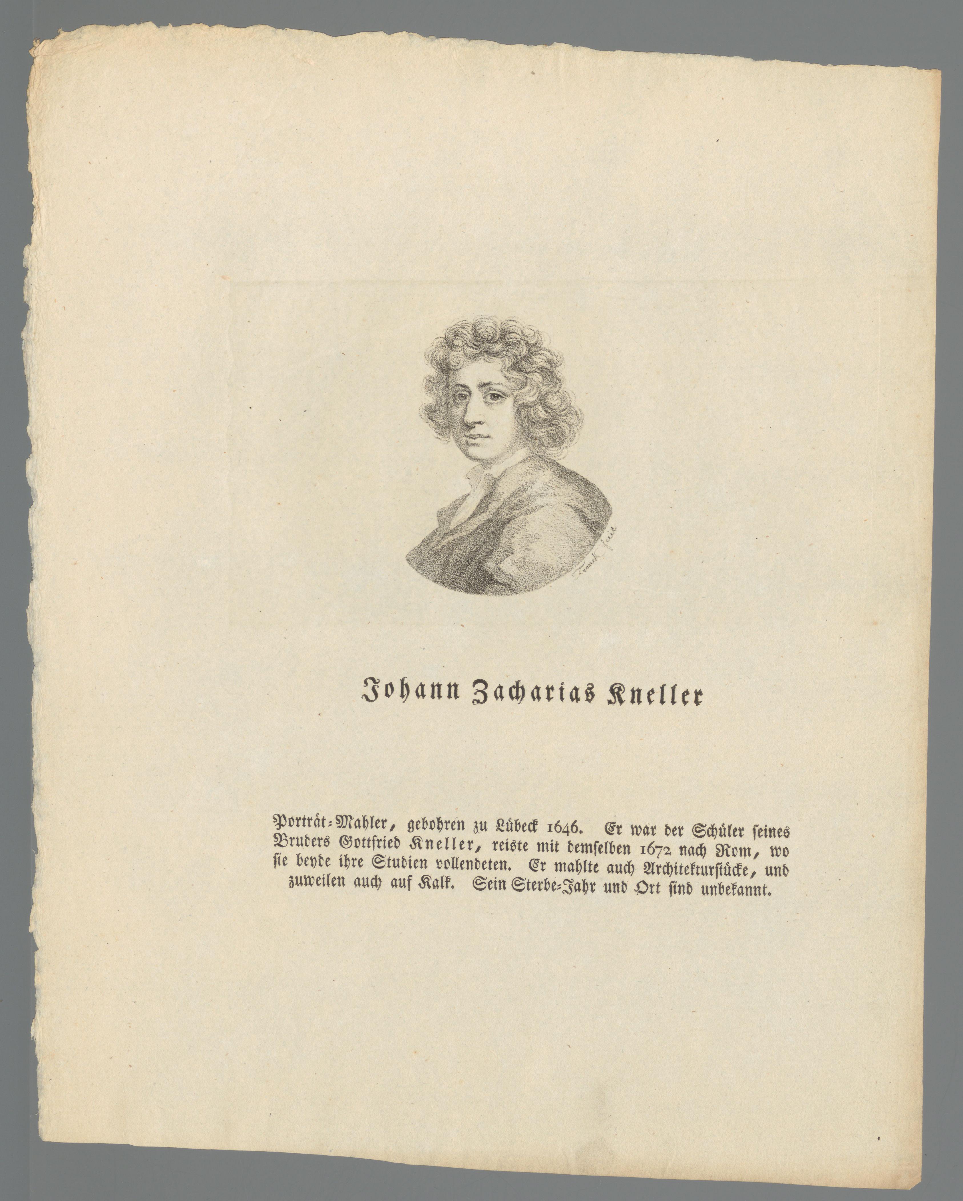 Portret van Johann Zacharias Kneller