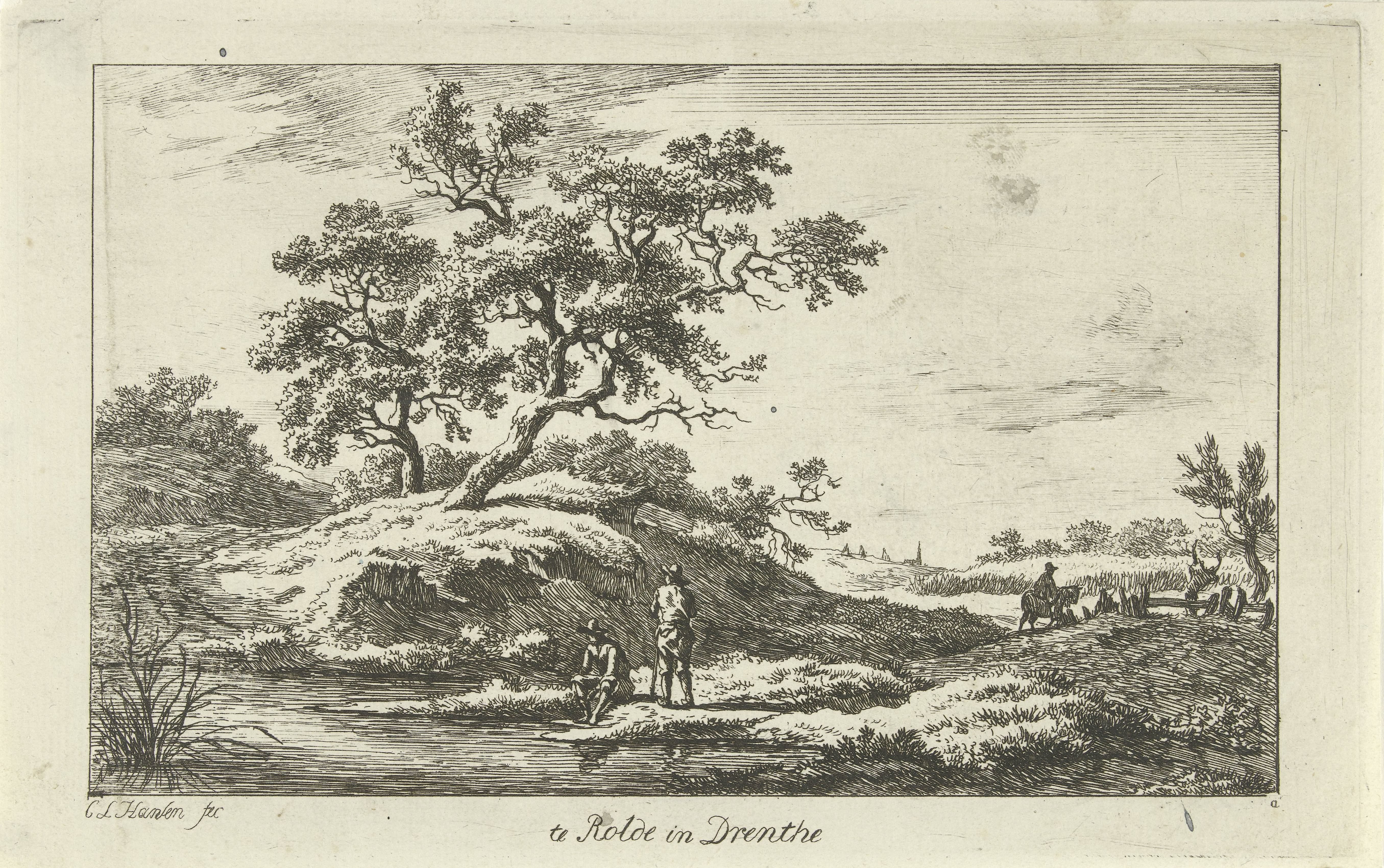 Reizigers aan de waterkant