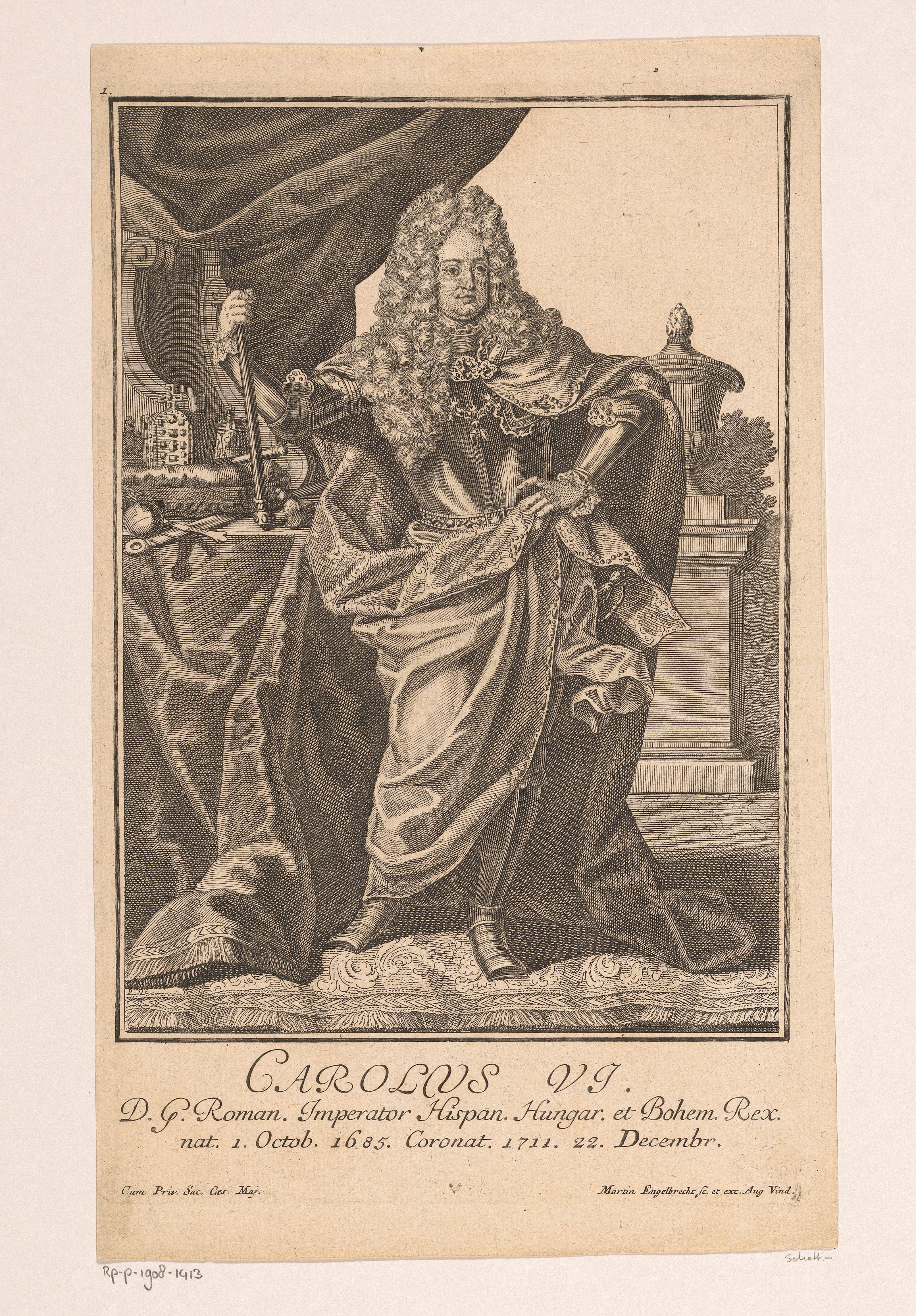 Portret van keizer Karel VI