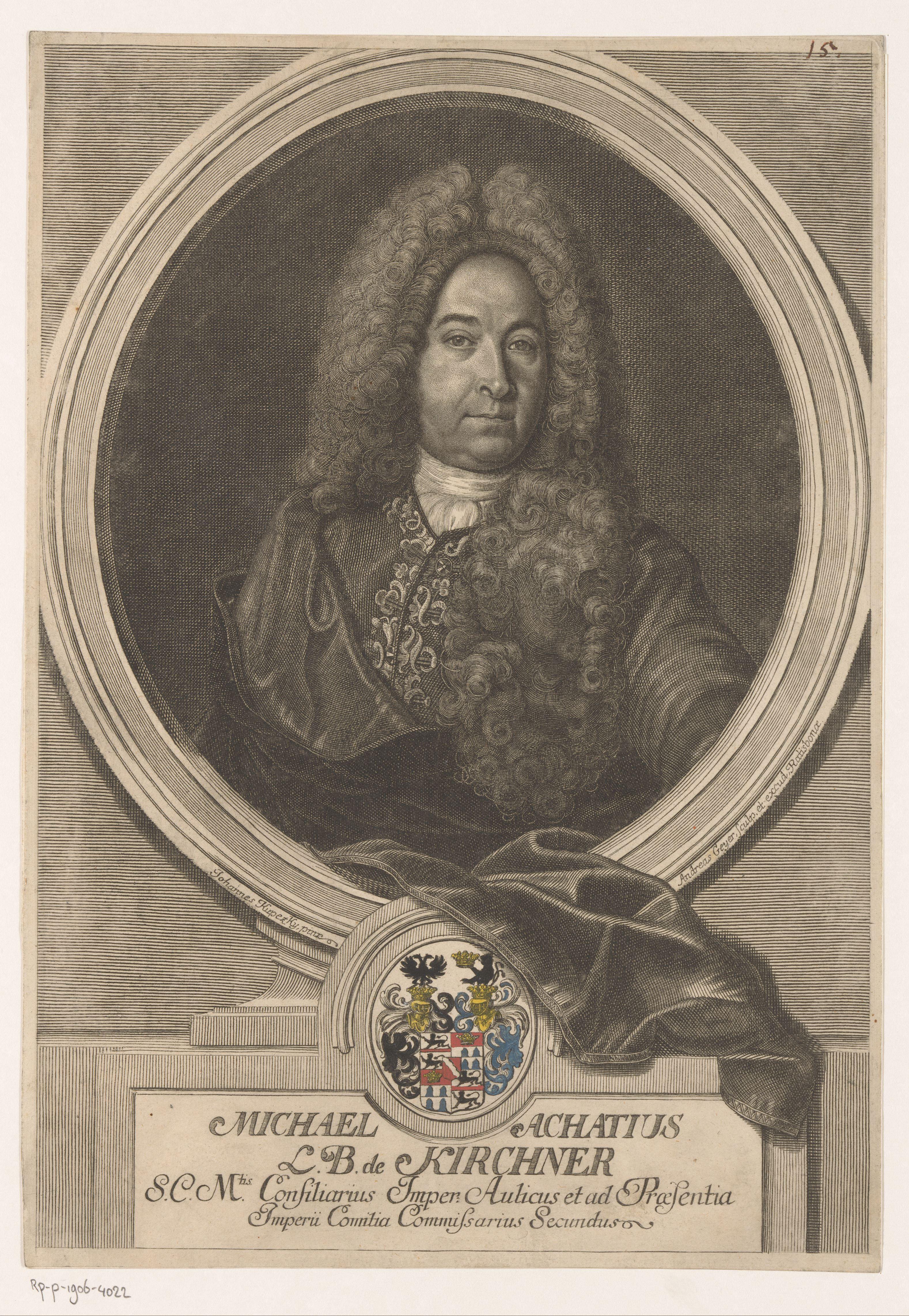 Portret van Michael Achatius Kirchner