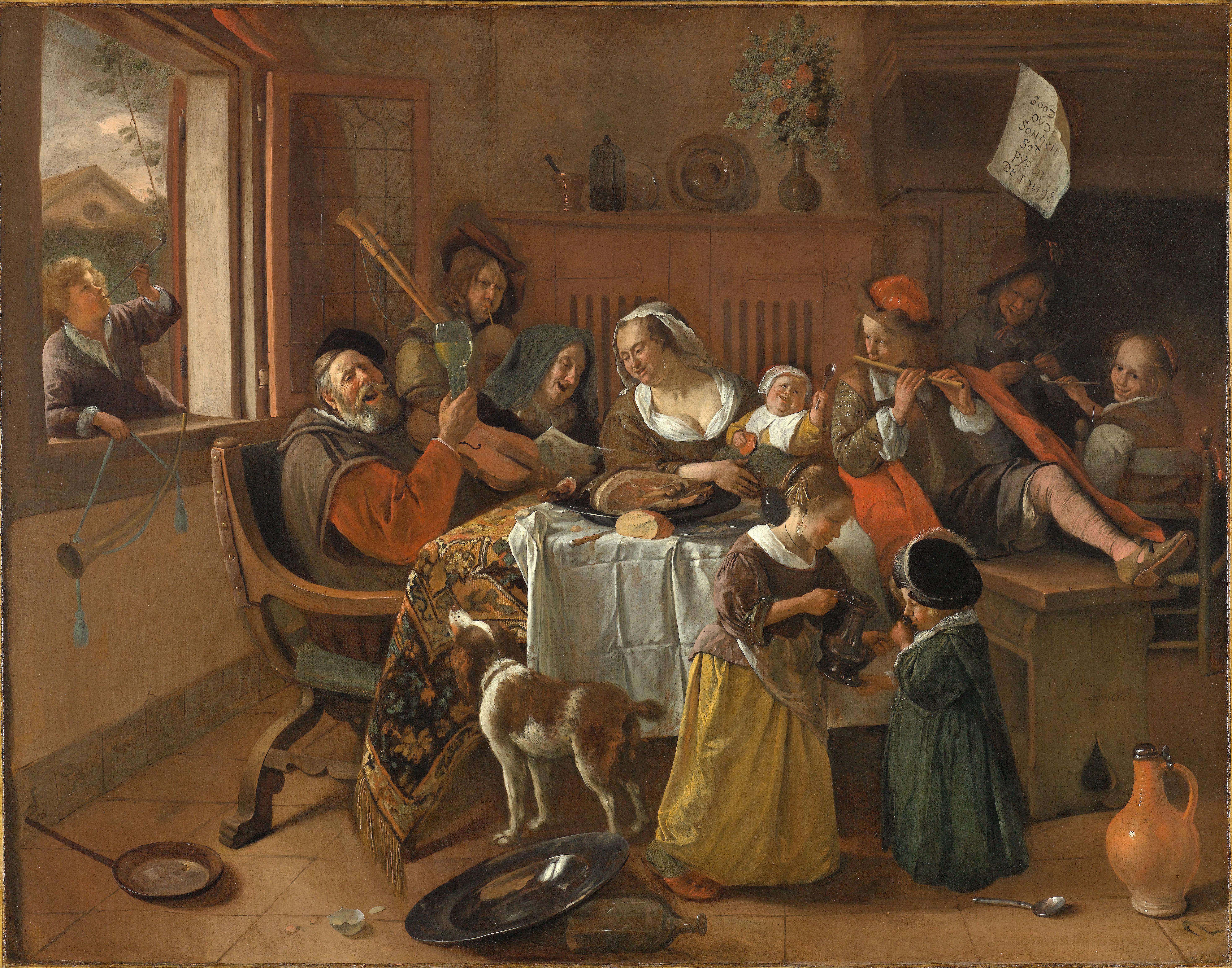 Het vrolijke huisgezin