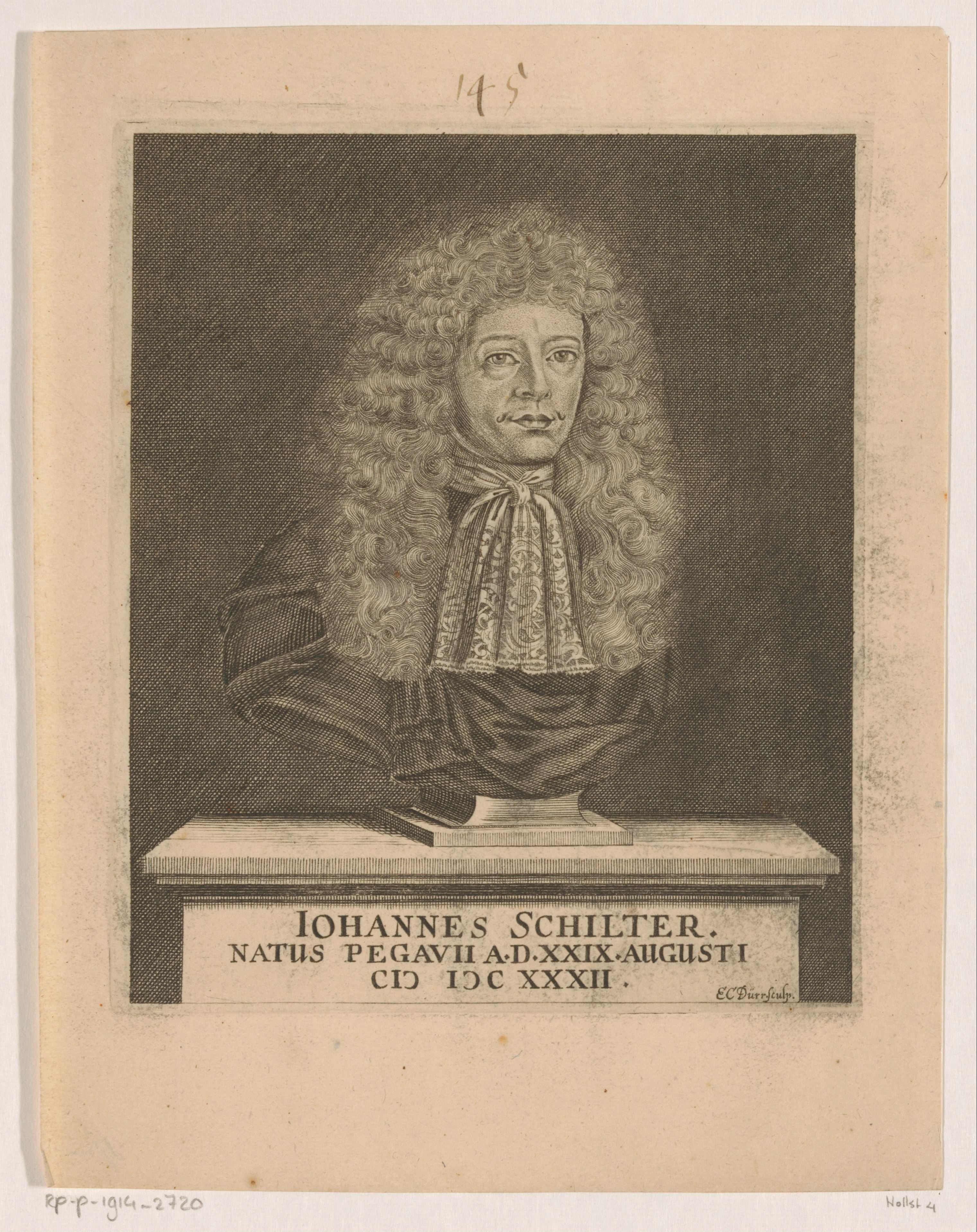 Portret van Johann Schilter