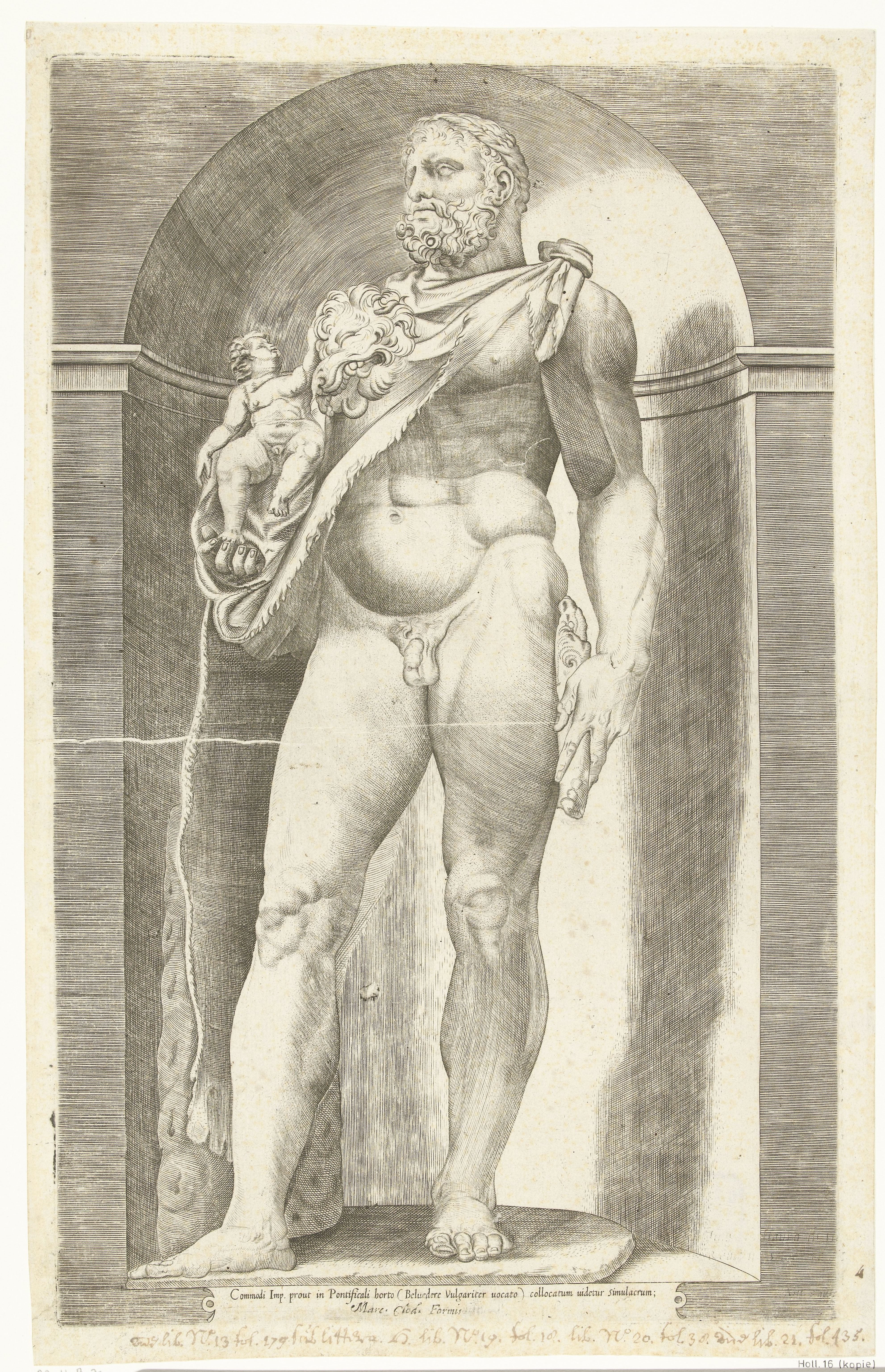 Standbeeld van keizer Commodus als Hercules,