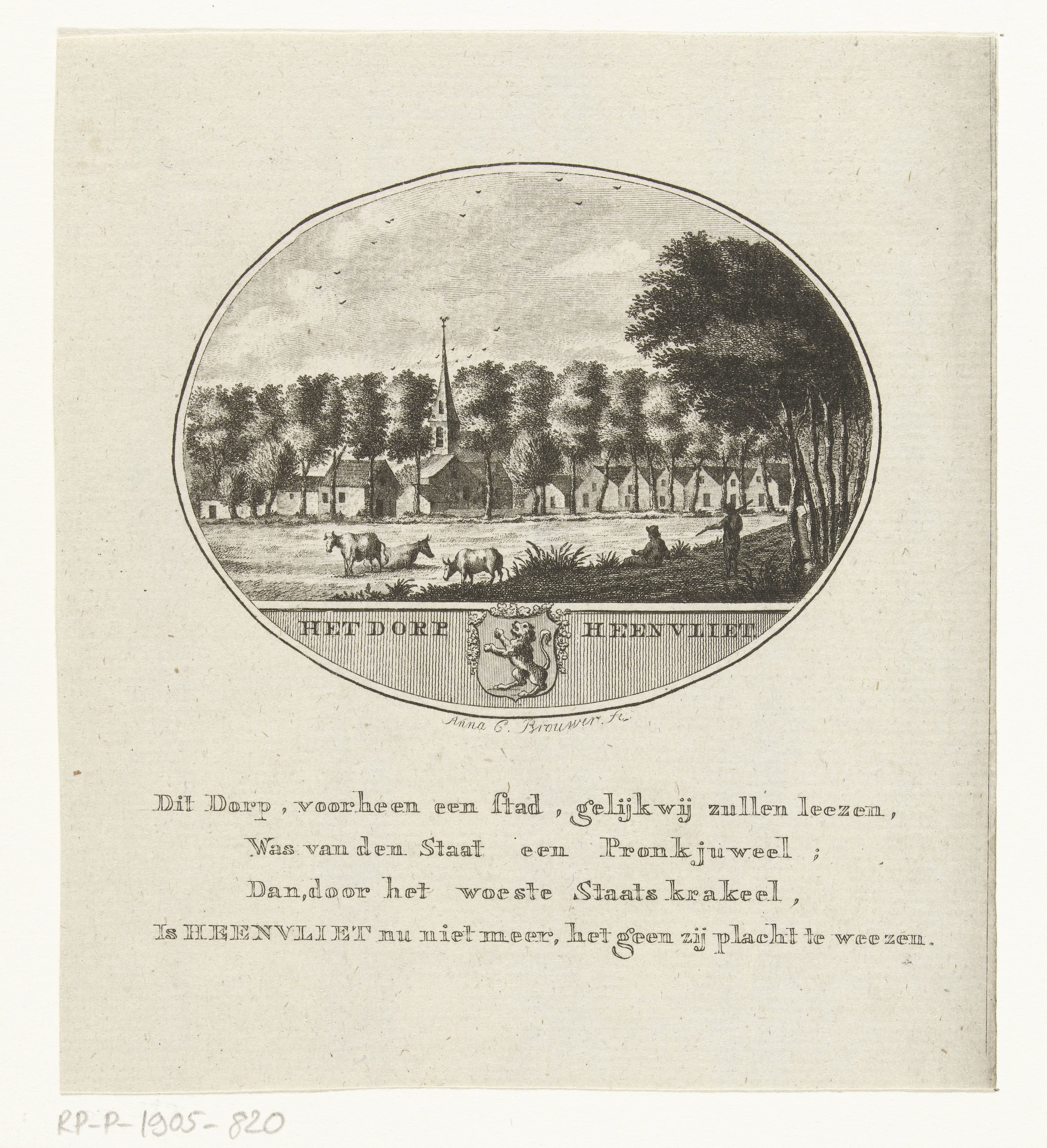 Gezicht op het dorp Heenvliet