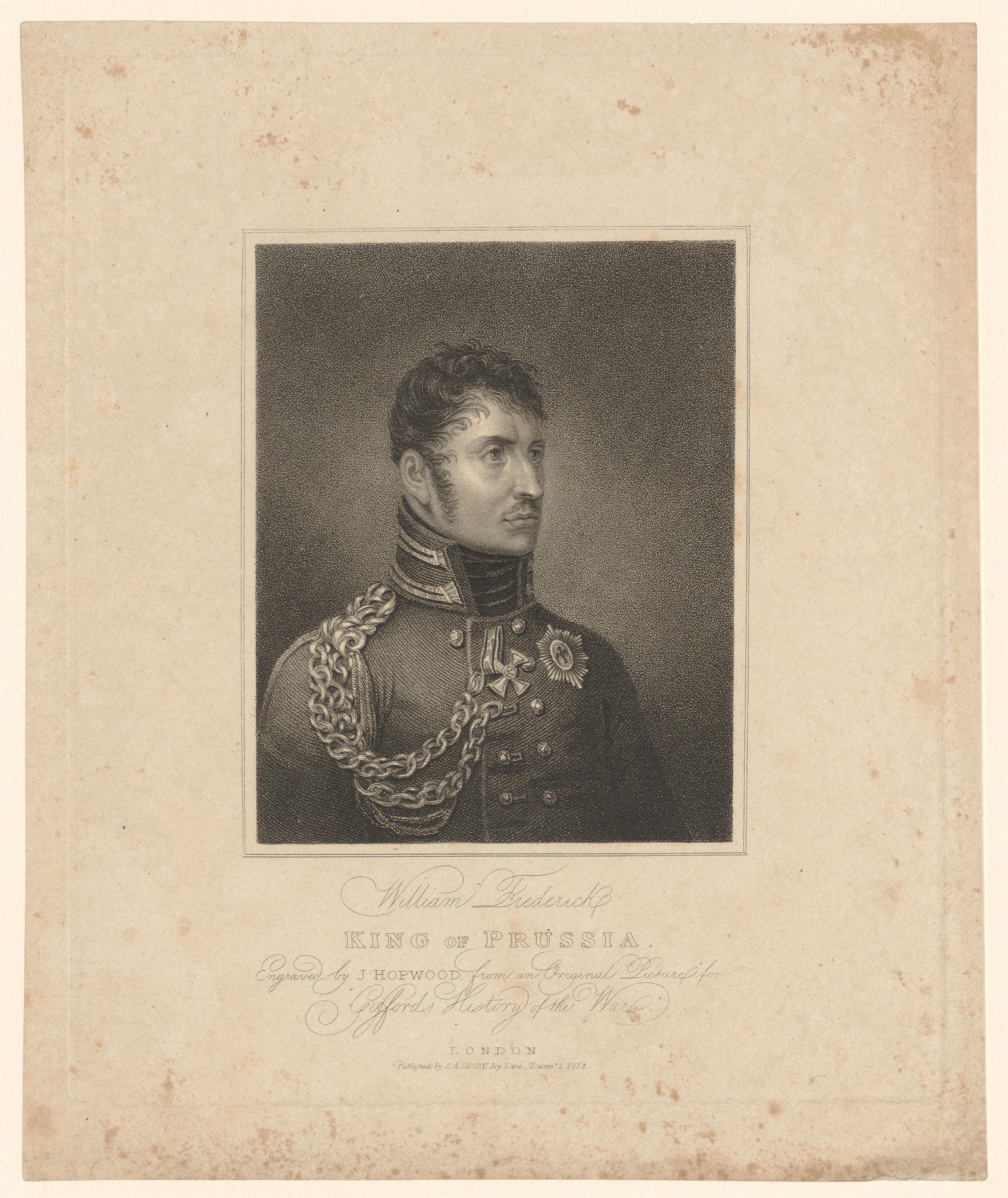 Portret van Frederik Willem III van Pruisen