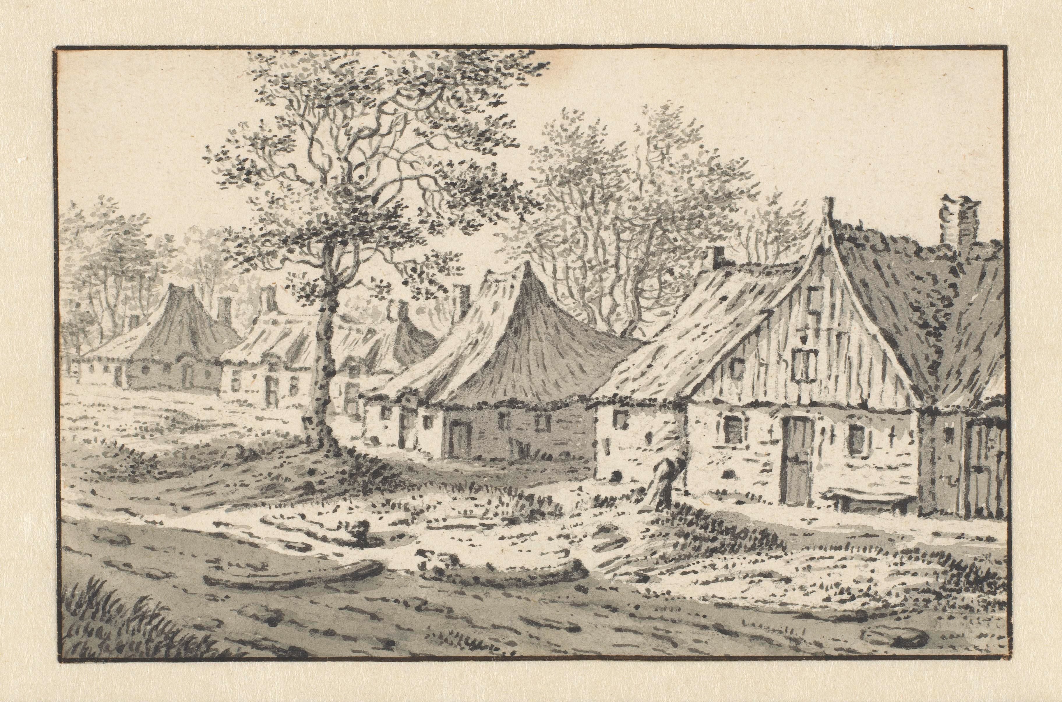 Village Landscape with a Row of Houses