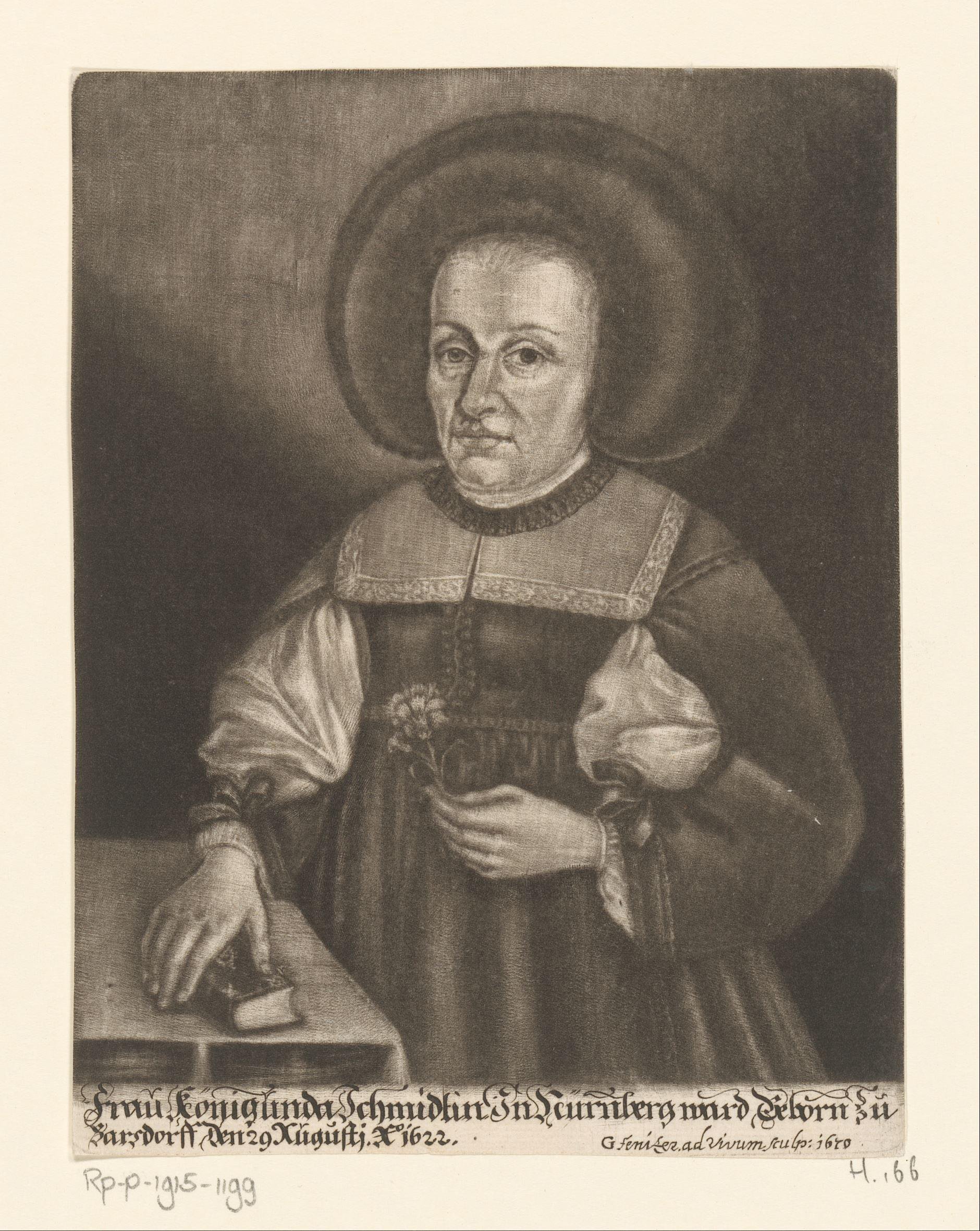 Portret van Kunigunda Schmidt