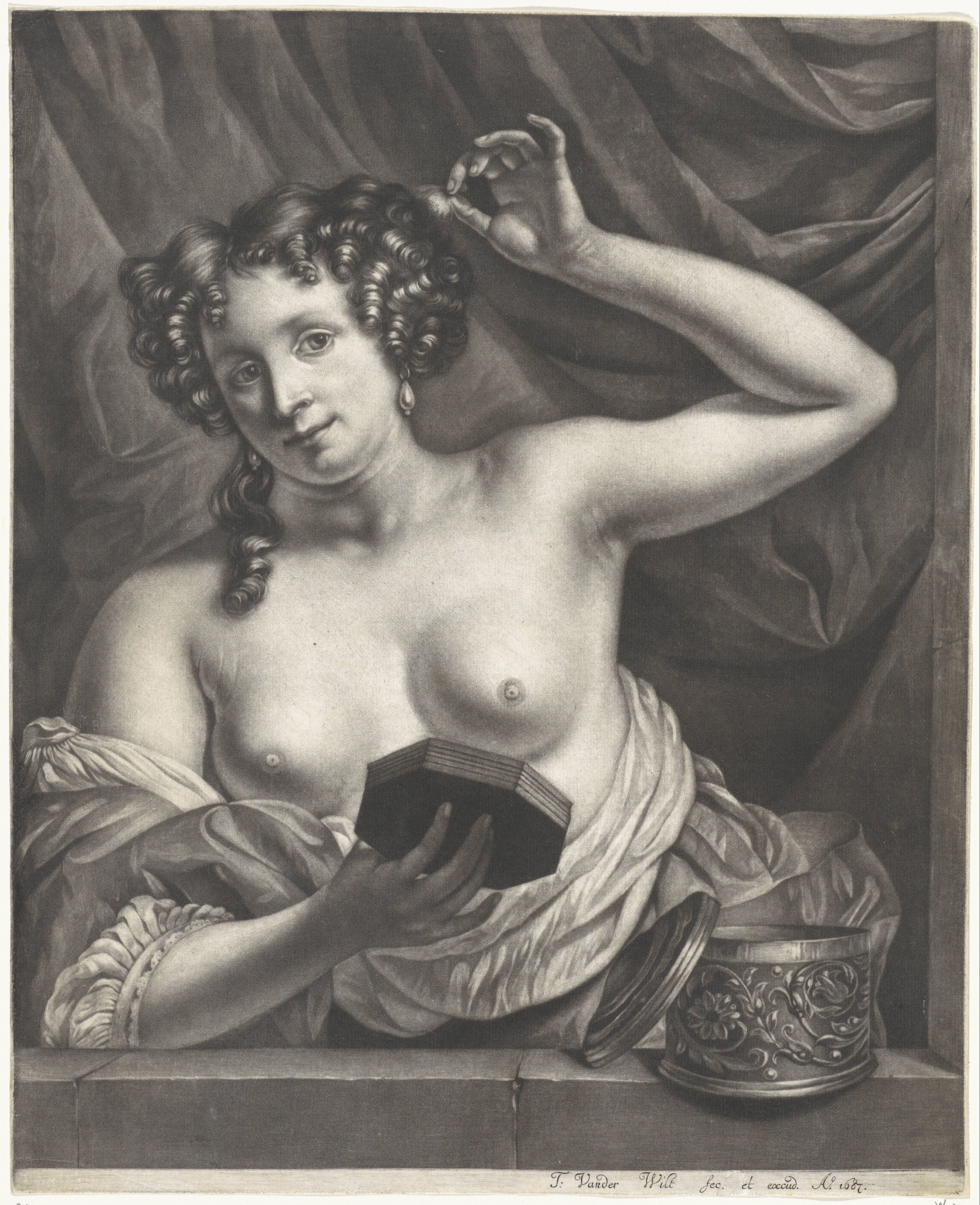 Vrouw in een venster