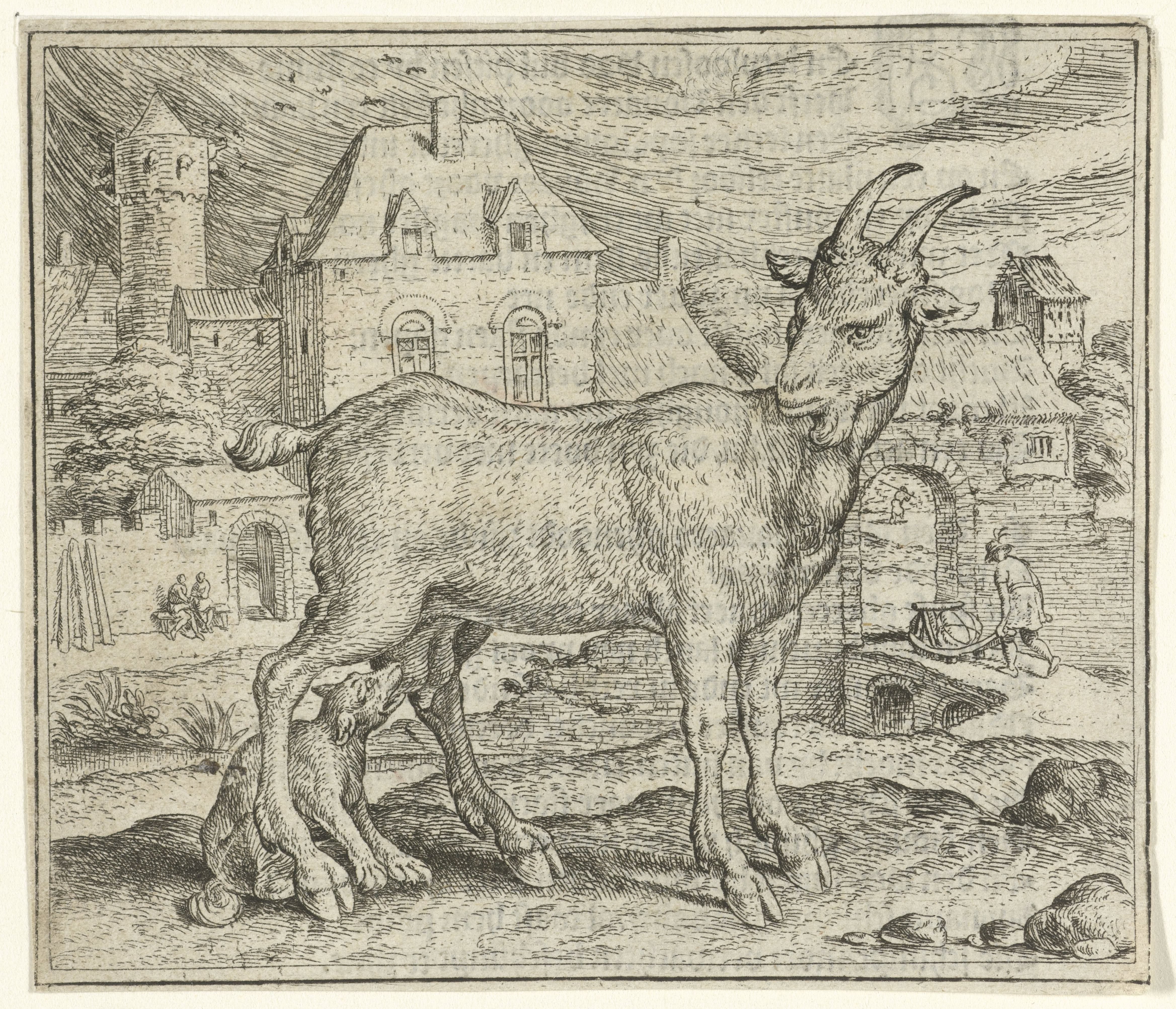 Fabel van de geit en de jonge wolf