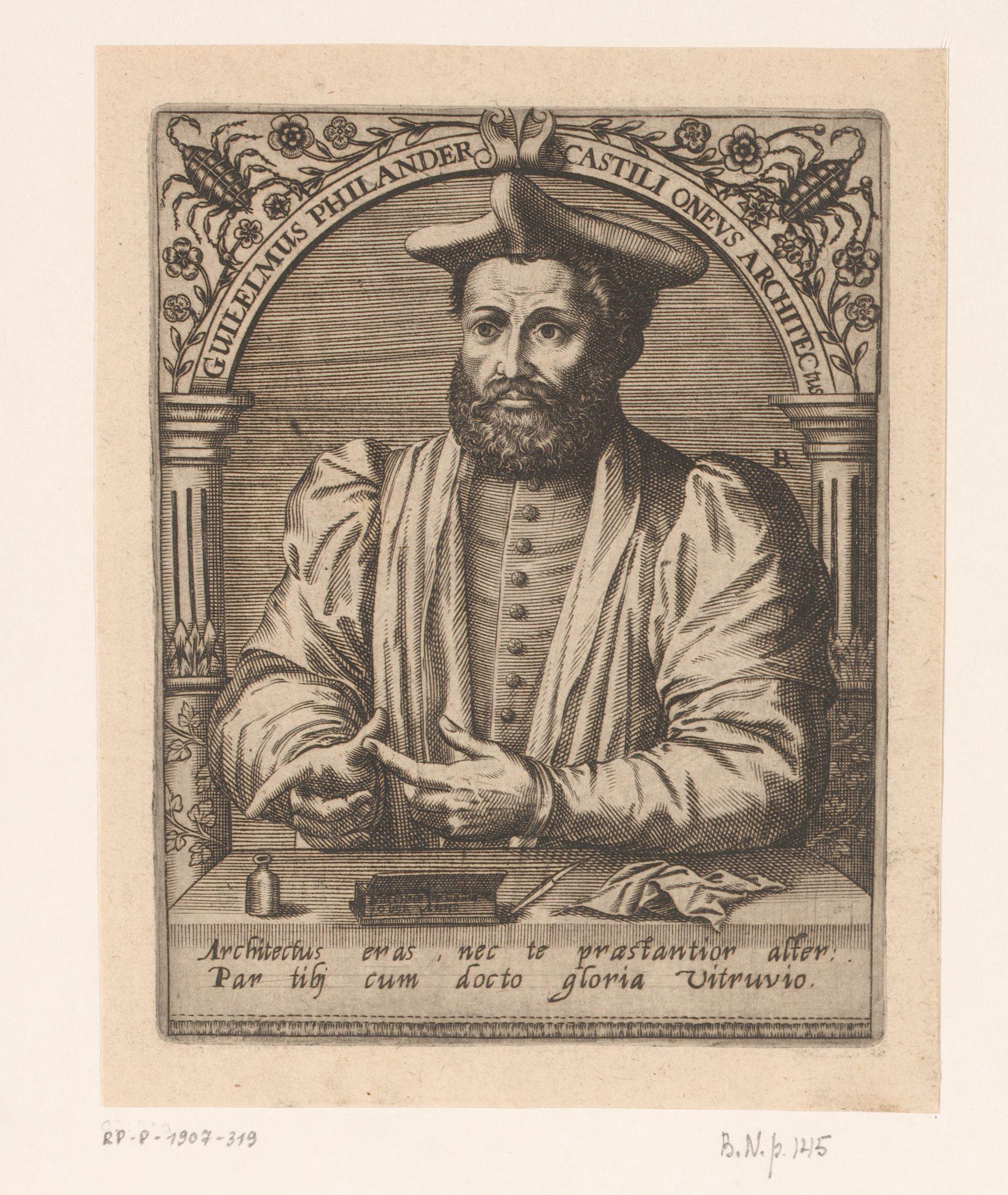 Portret van Guillaume Philandrier