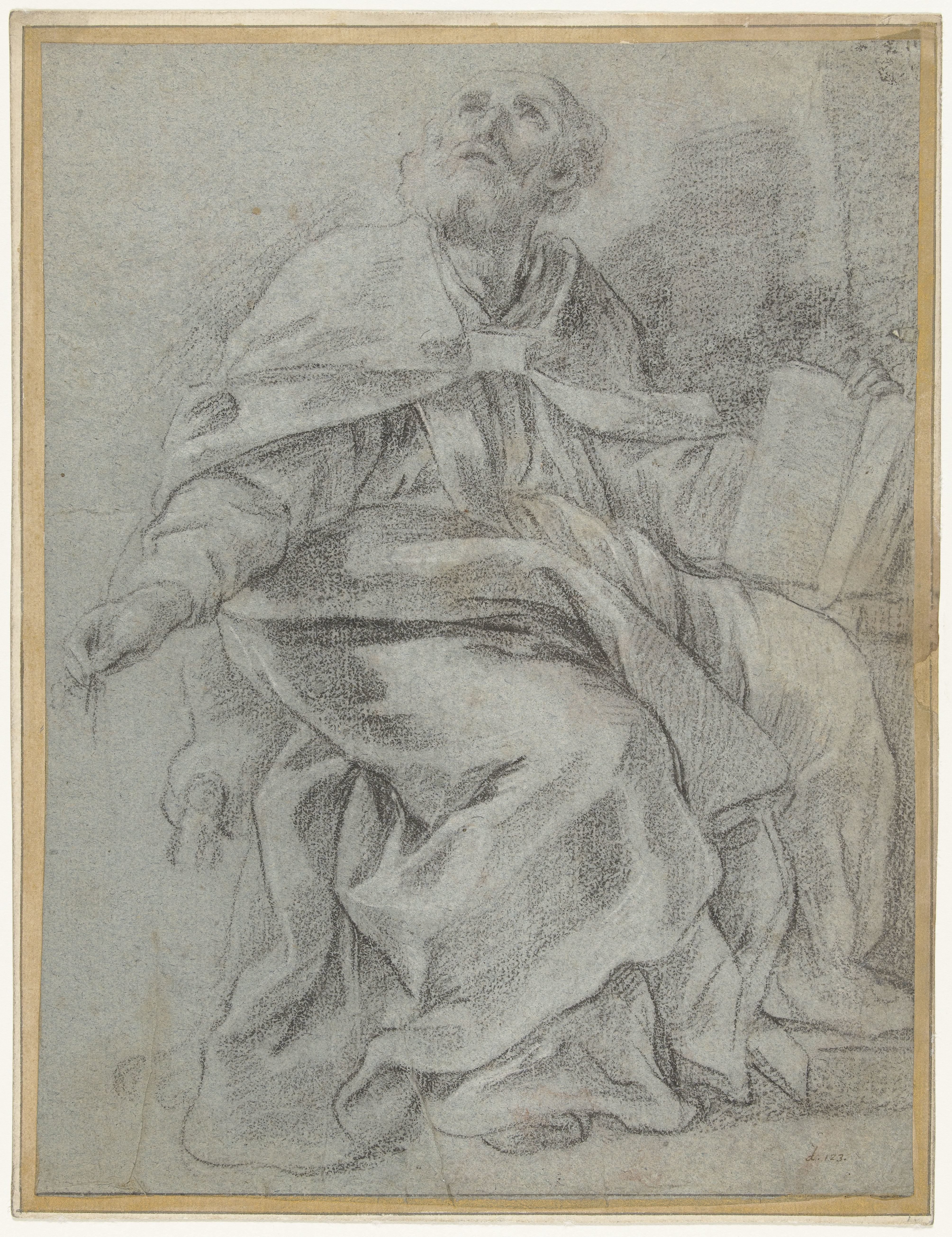 De H. Hilarius, de Drieëenheid aanschouwende