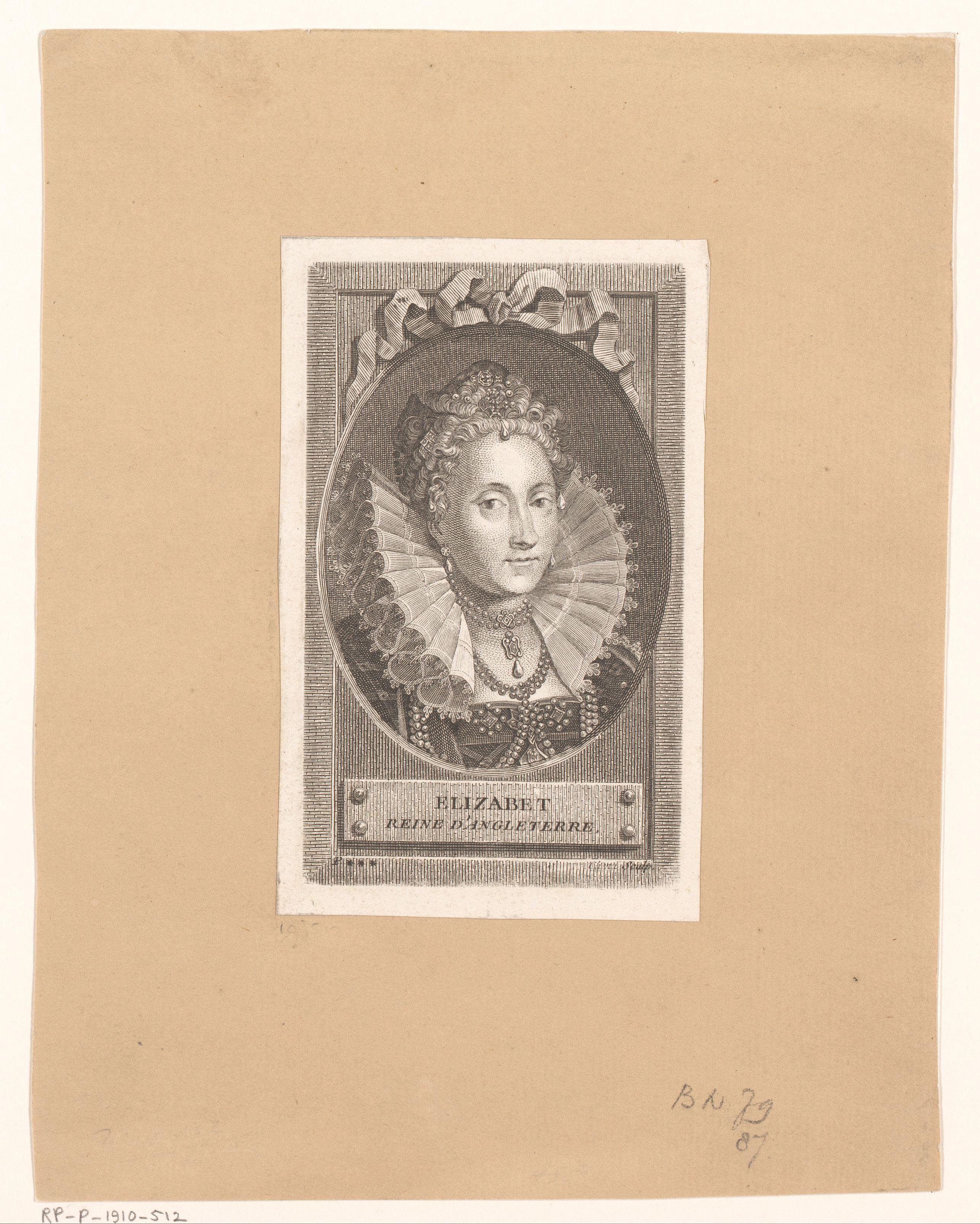 Portret van Elizabeth I Tudor, koningin van Engeland