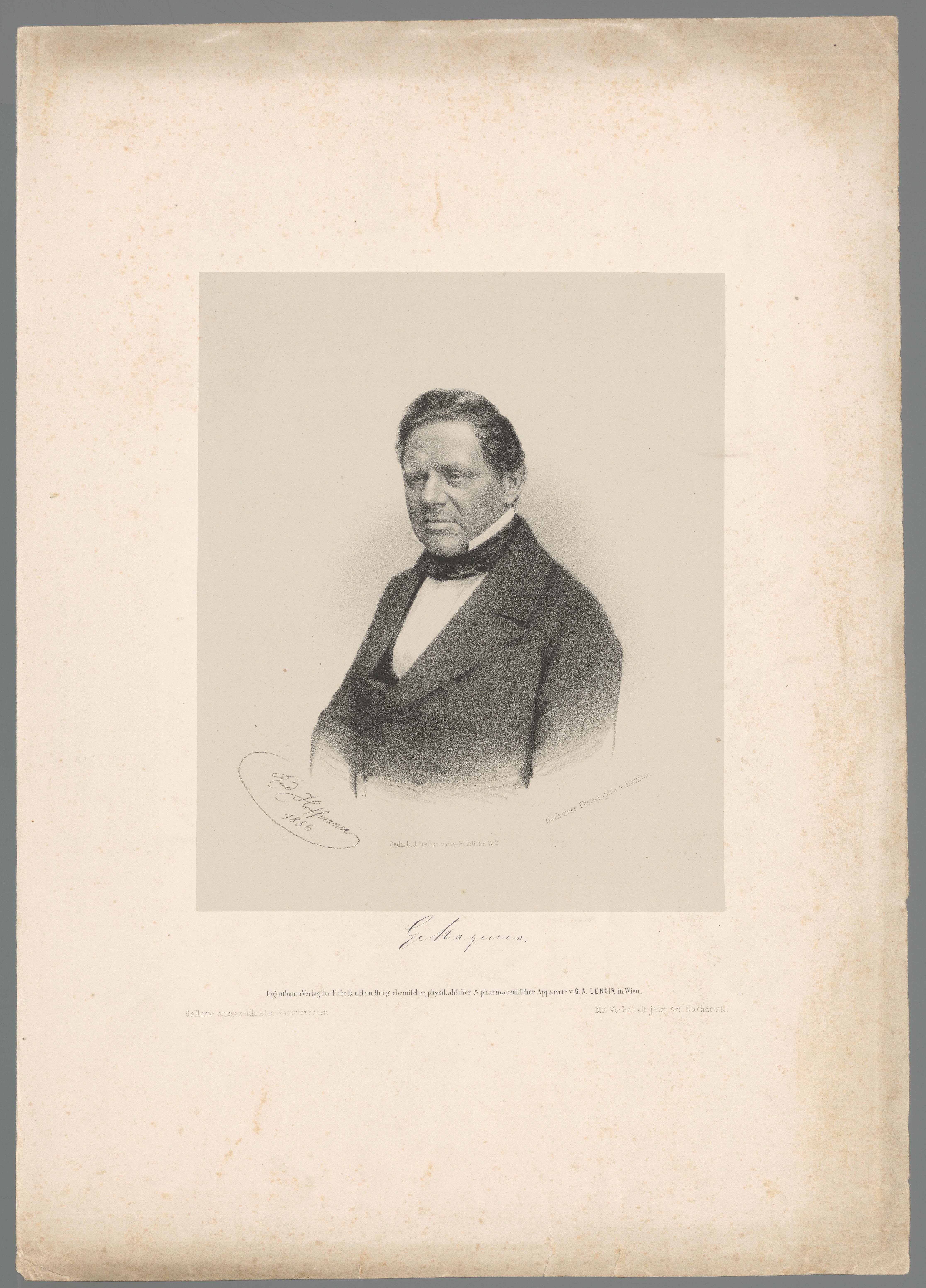 Portret van Heinrich Gustav Magnus