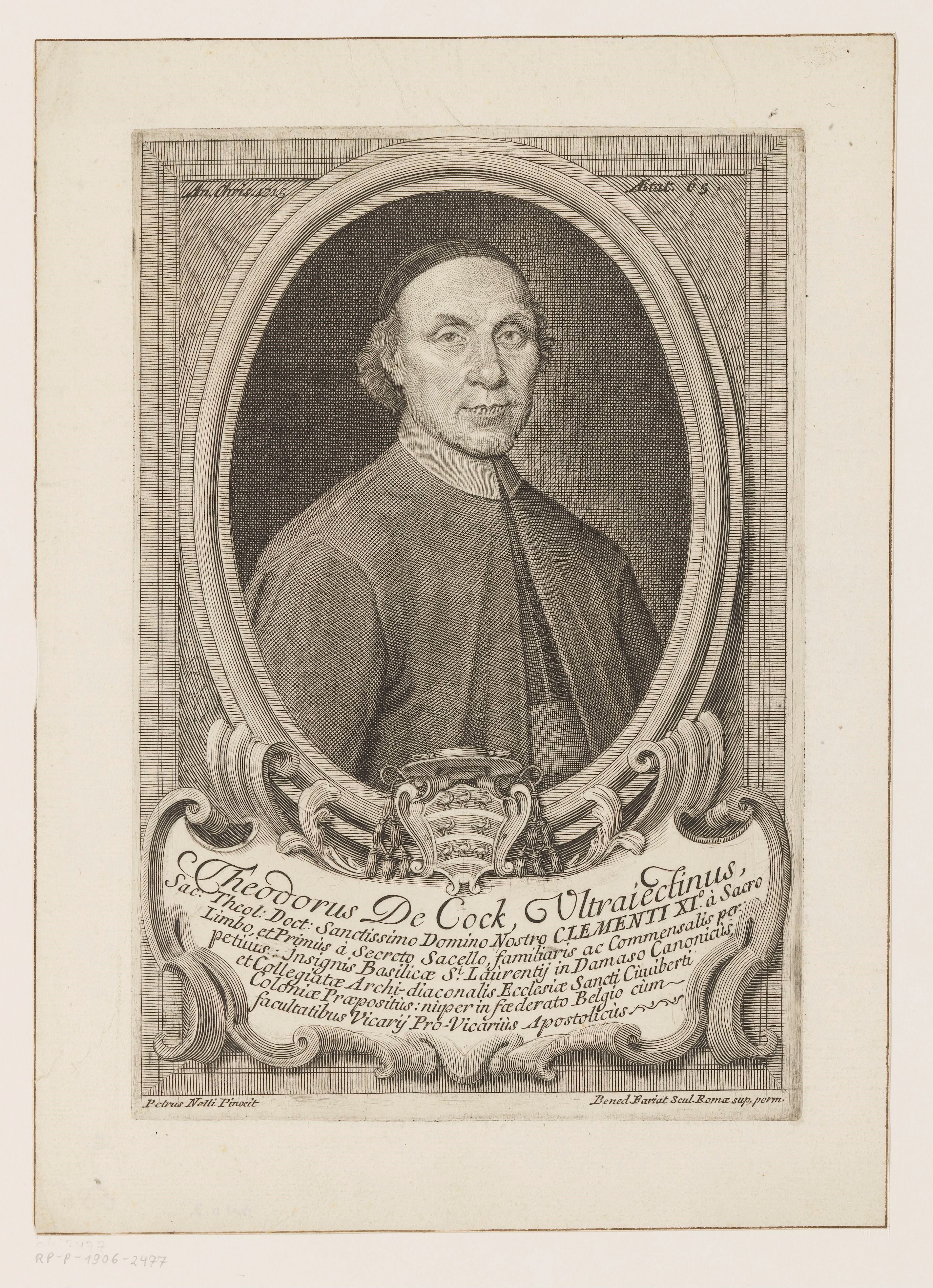 Portret van Theodorus de Kock