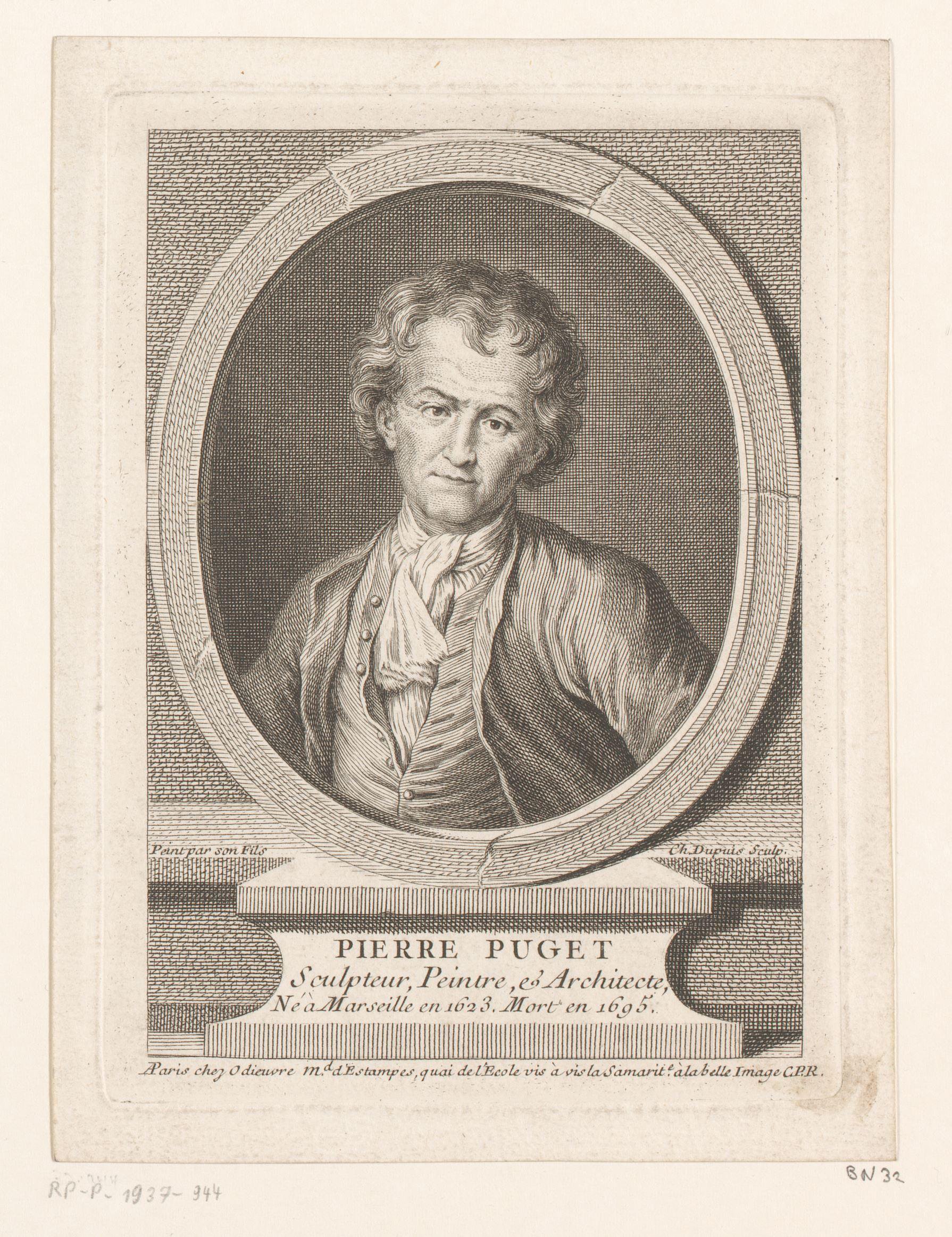 Portret van Pierre Paul Puget