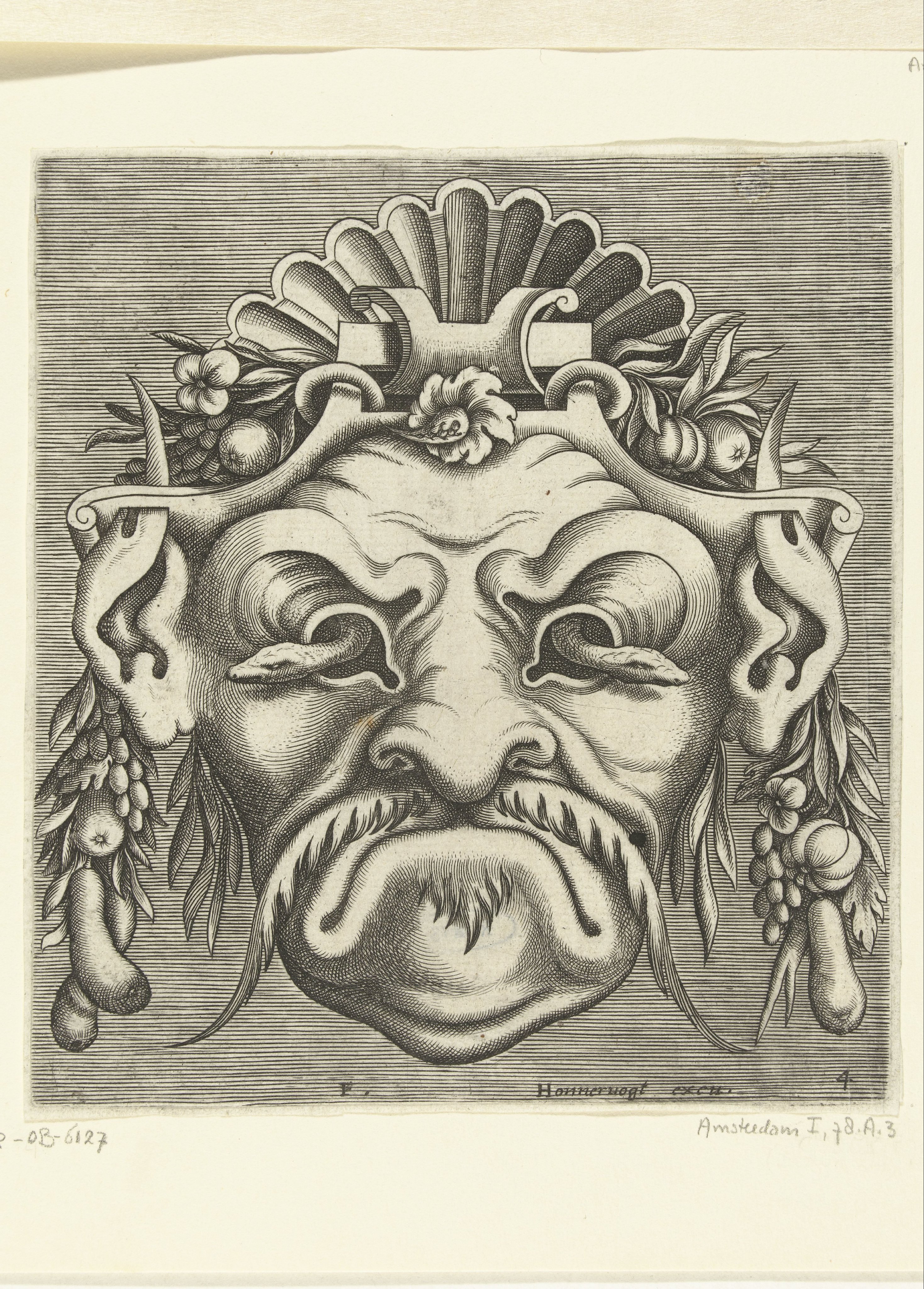 Masker met twee slangen die uit de oogkassen kijken