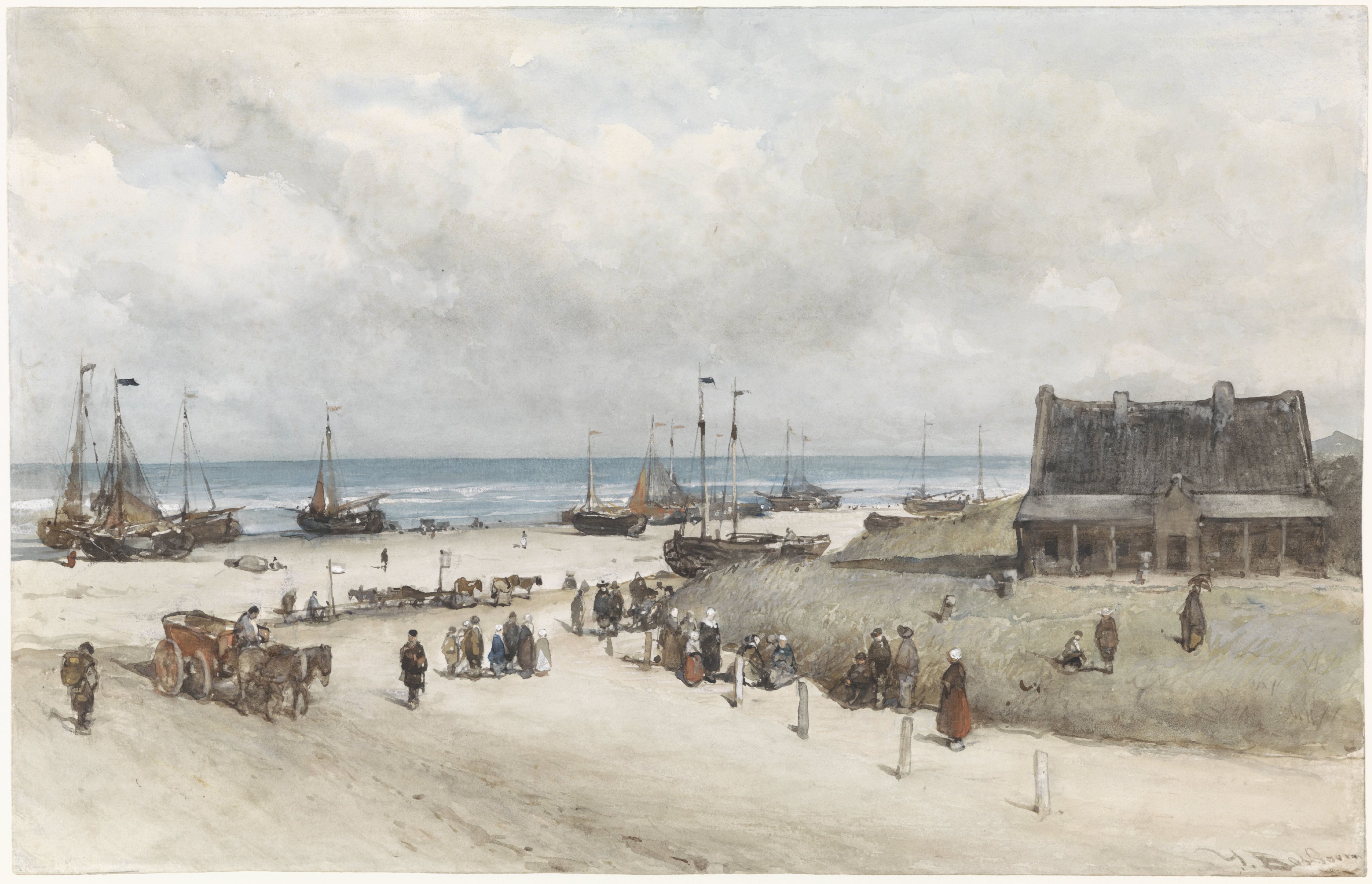 Het strand van Scheveningen