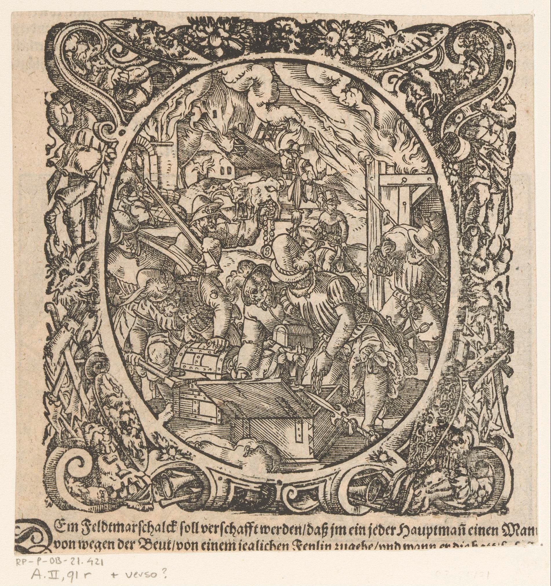 Plunderende soldaten