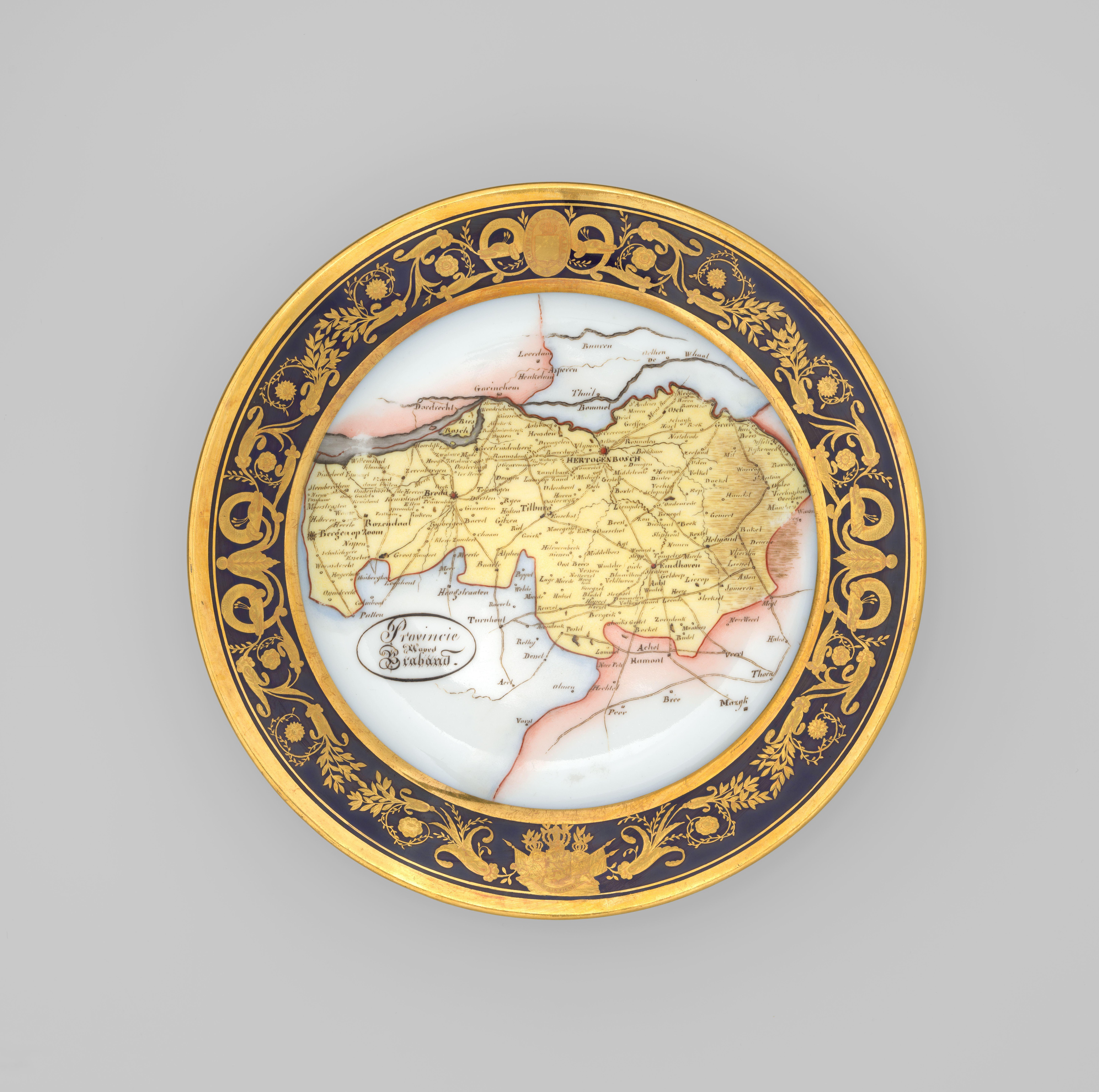 18 borden met het decor van een Nederlandse provincie