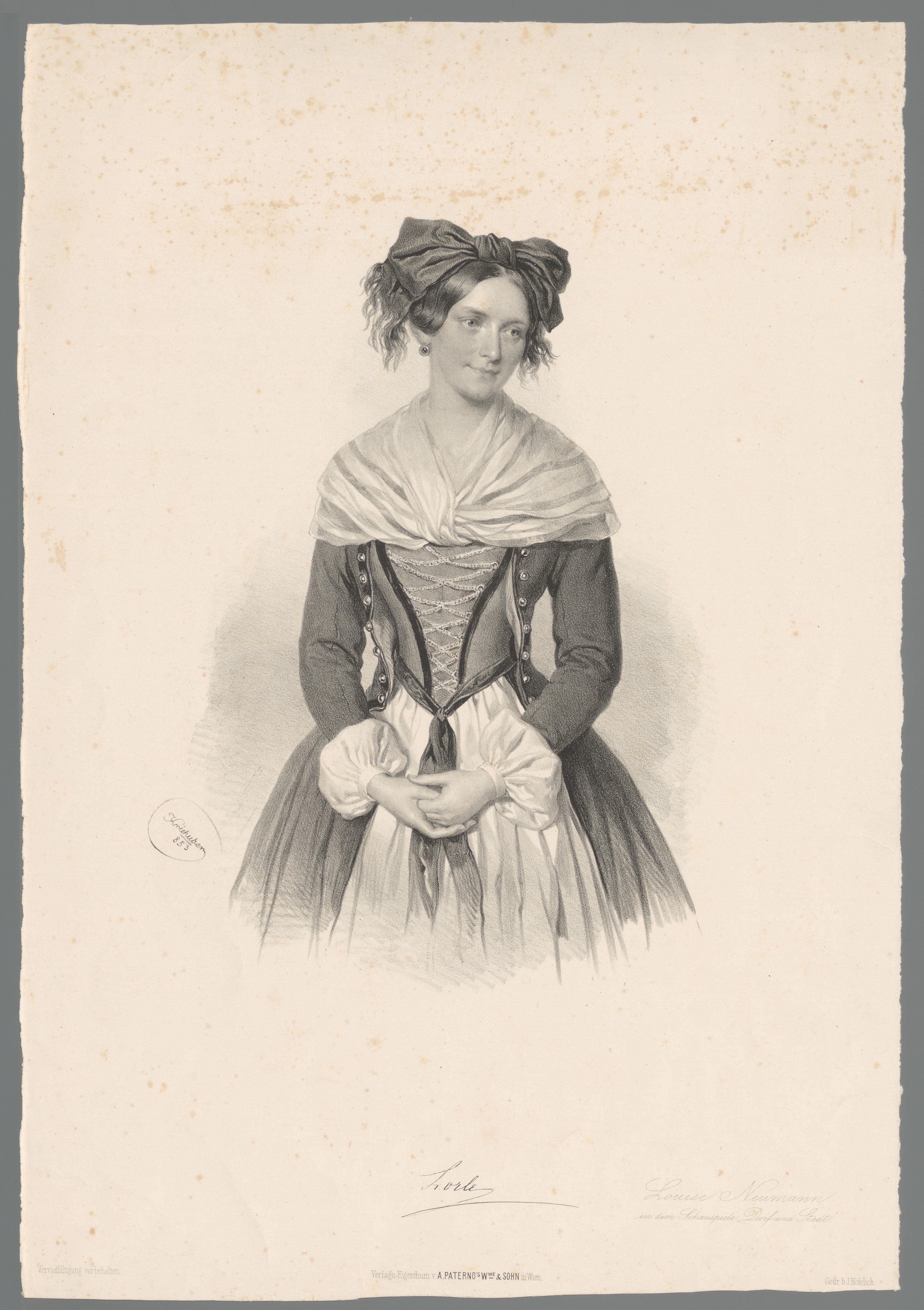 Portret van Louise Neumann