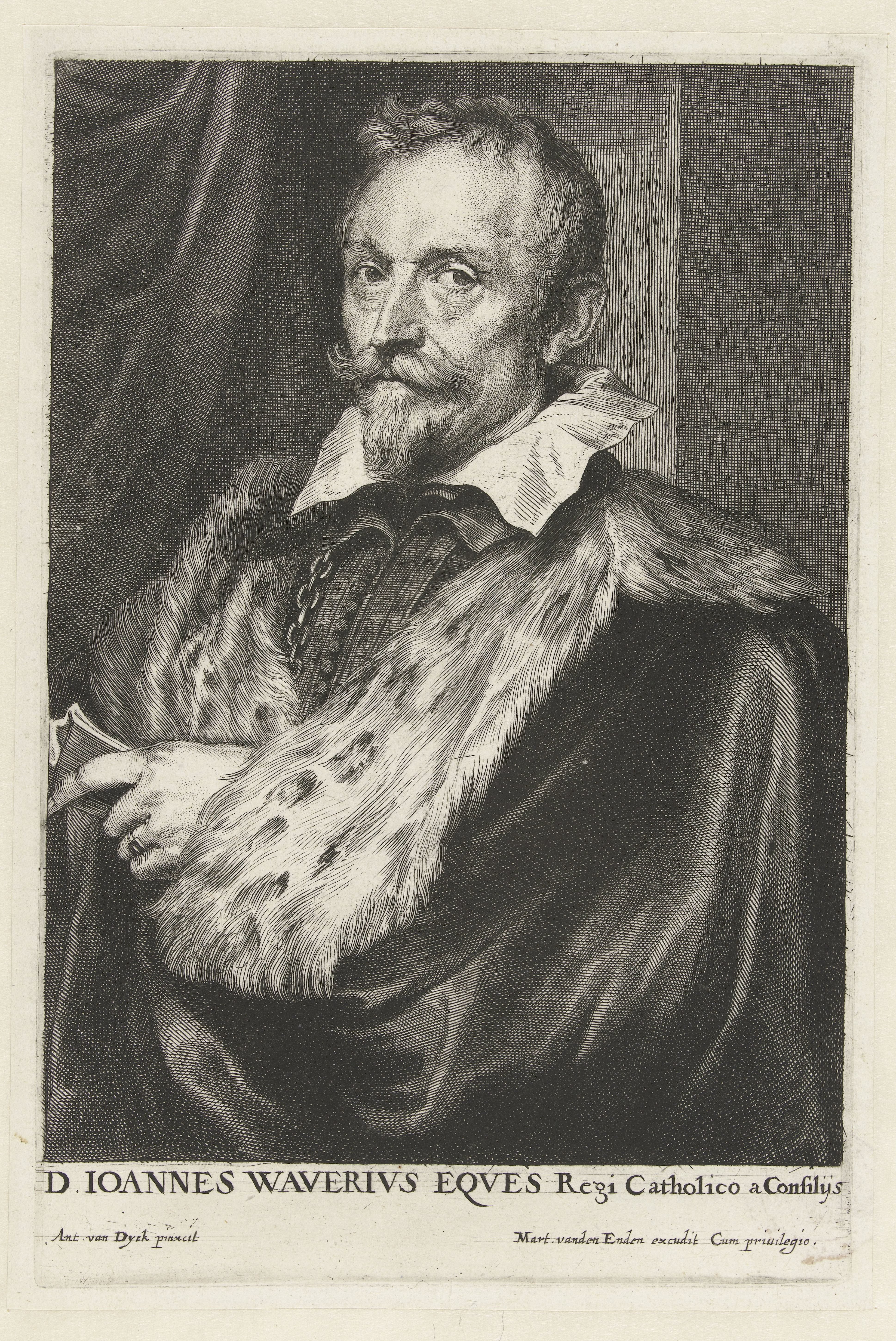 Portret van Jan van den Wouwer, raadsheer van aartshertog Albrecht van Oostenrijk